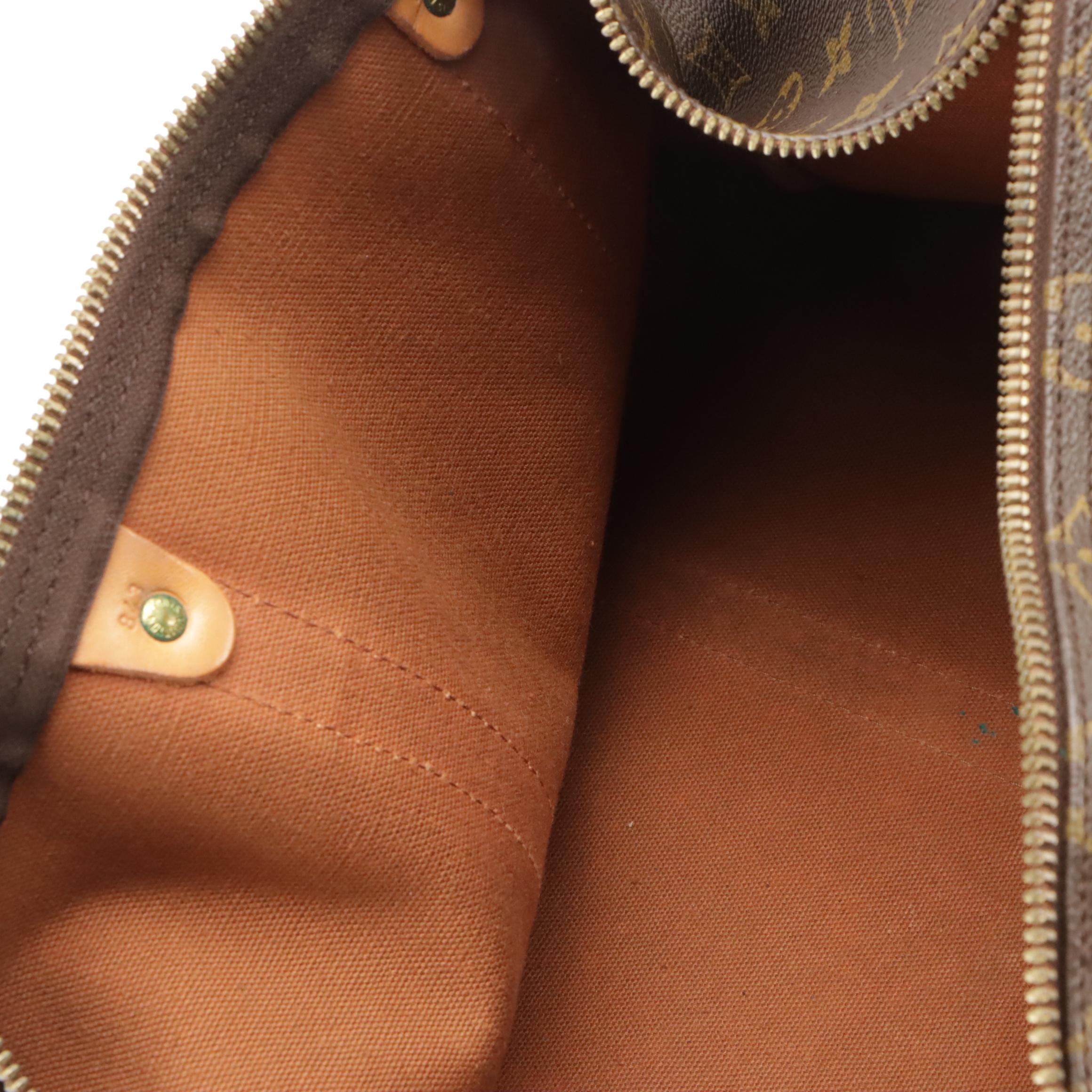 Louis Vuitton Keepall 50 Travel Bag in Monogram Canvas and Vachetta Leather