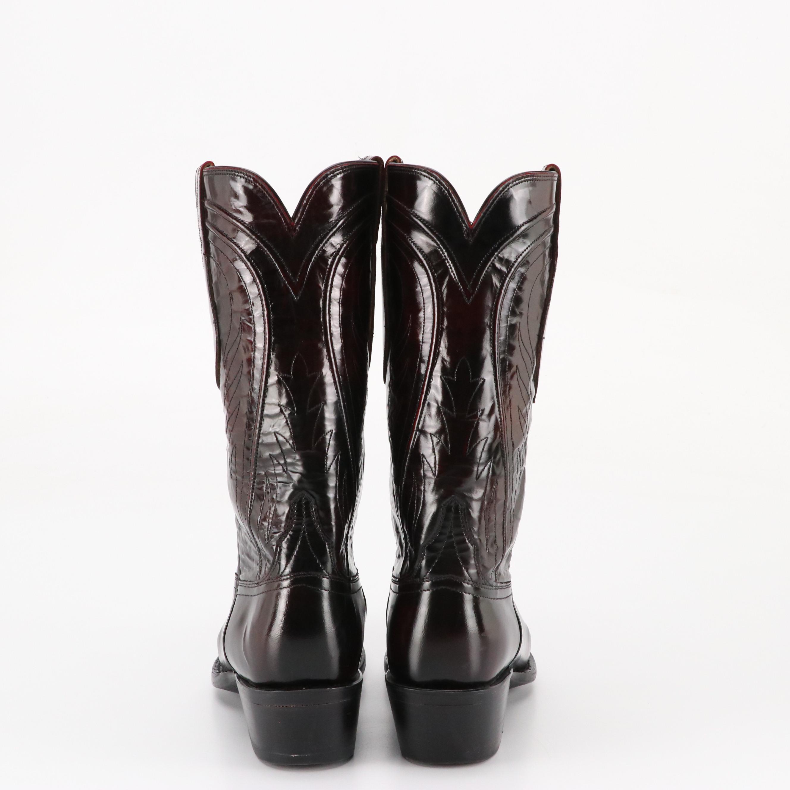Men's Lucchese GY1547X14 Western Boots in Goatskin Leather with Box