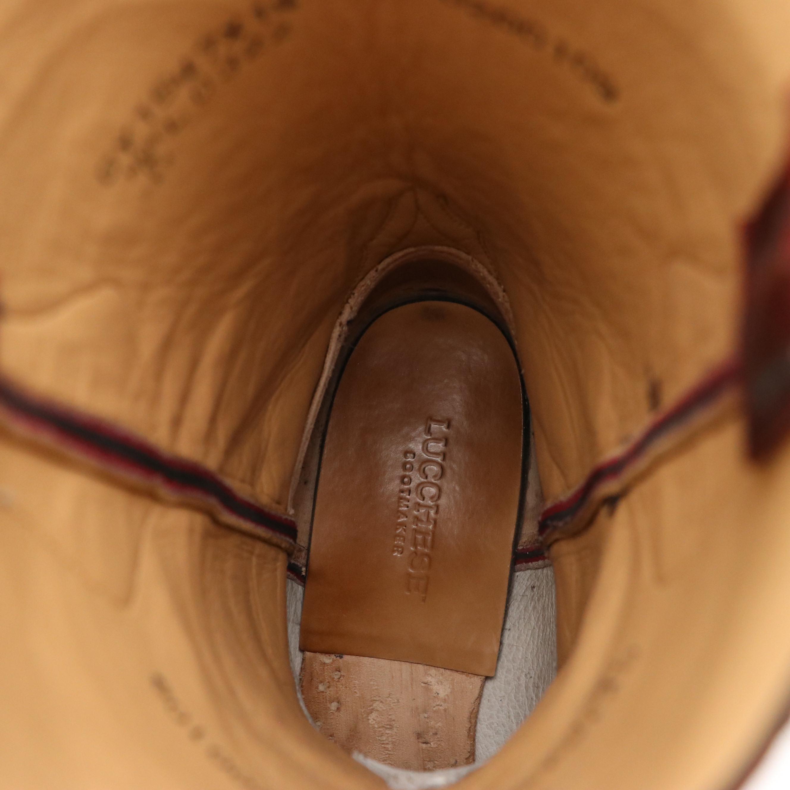 Men's Lucchese GY1547X14 Western Boots in Goatskin Leather with Box