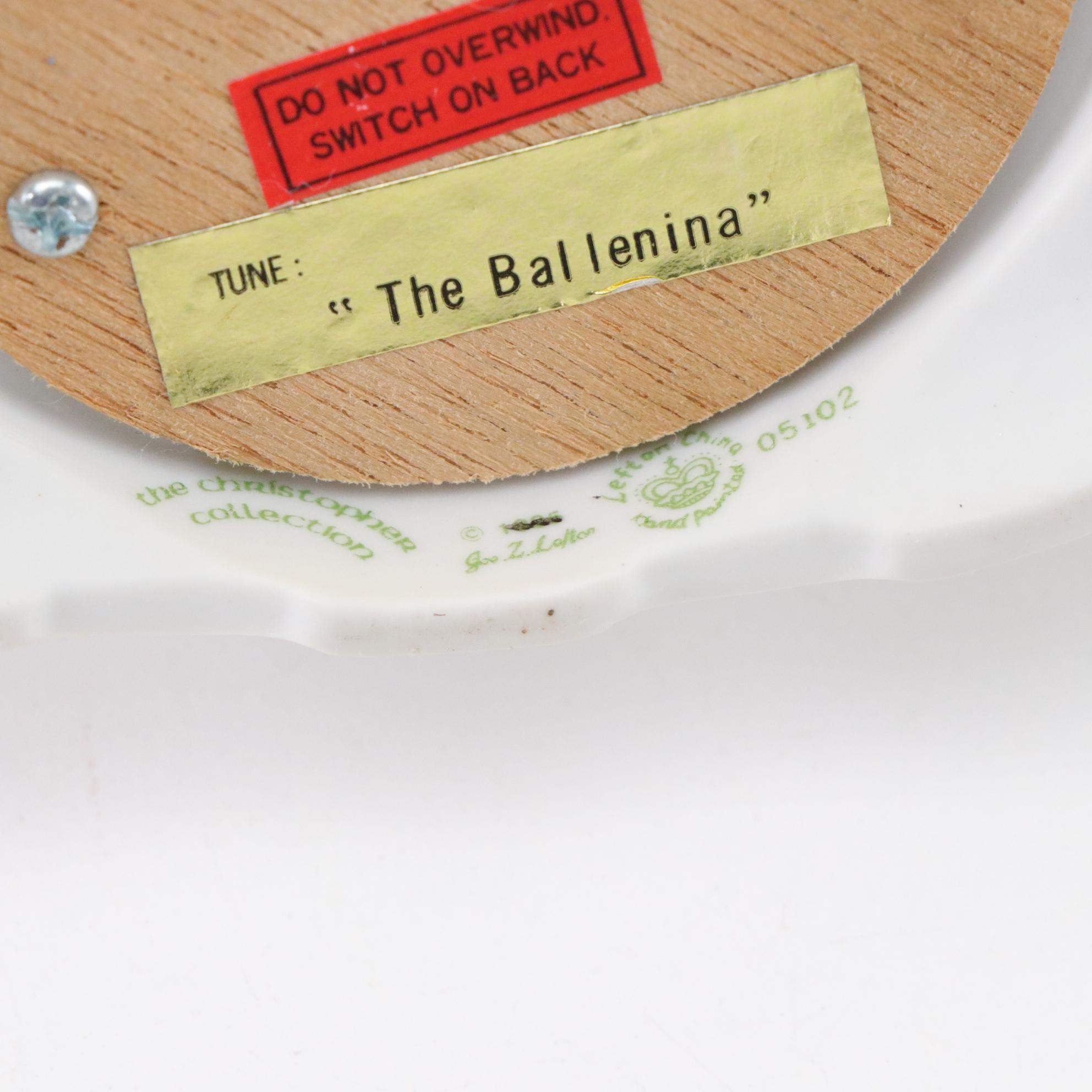 Ronald Van Ruyckevelt "Swan Lake" with Porcelain Ballerina Figurines & Music Box