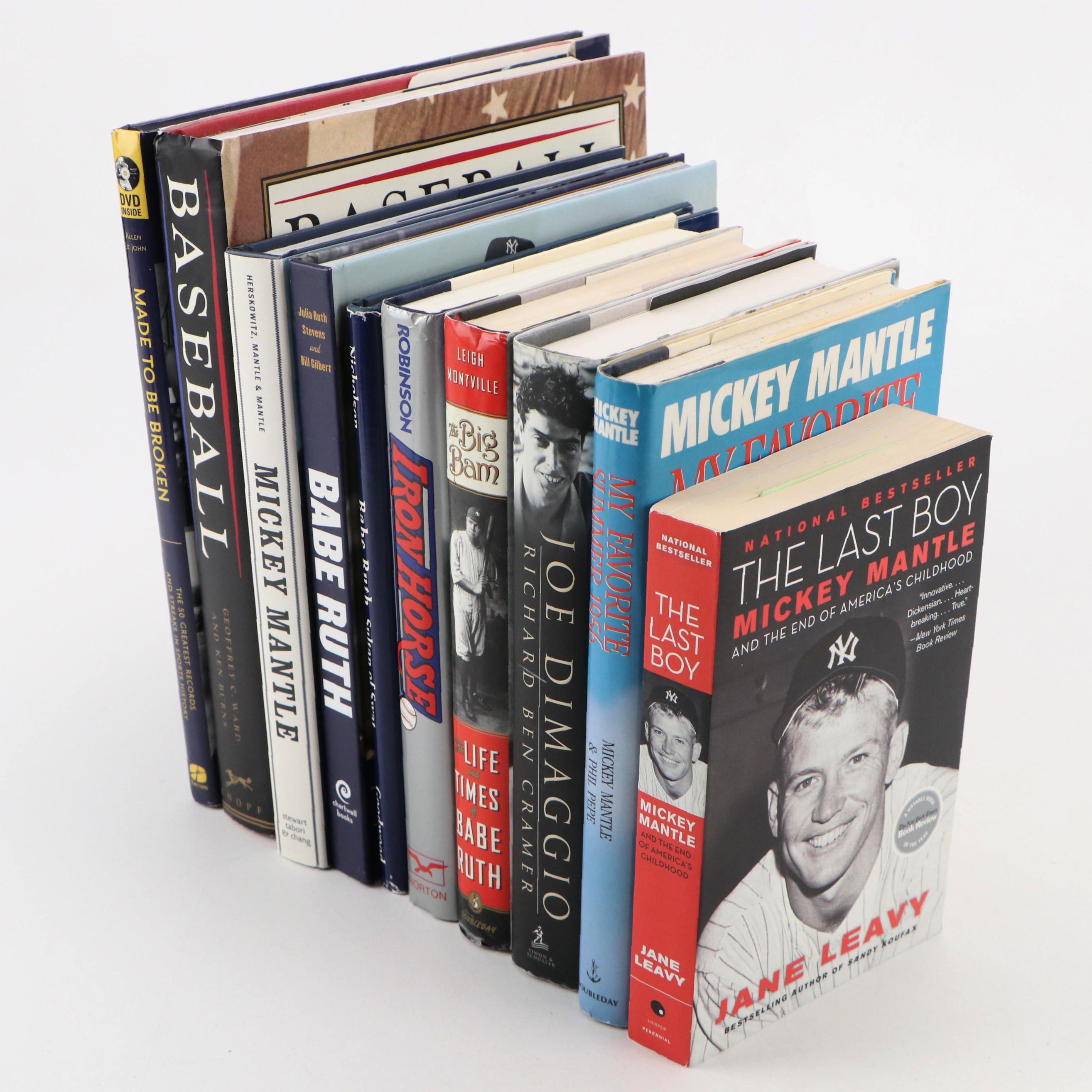 First Edition "Baseball" by Geoffrey Ward and Ken Burns with More Baseball Books