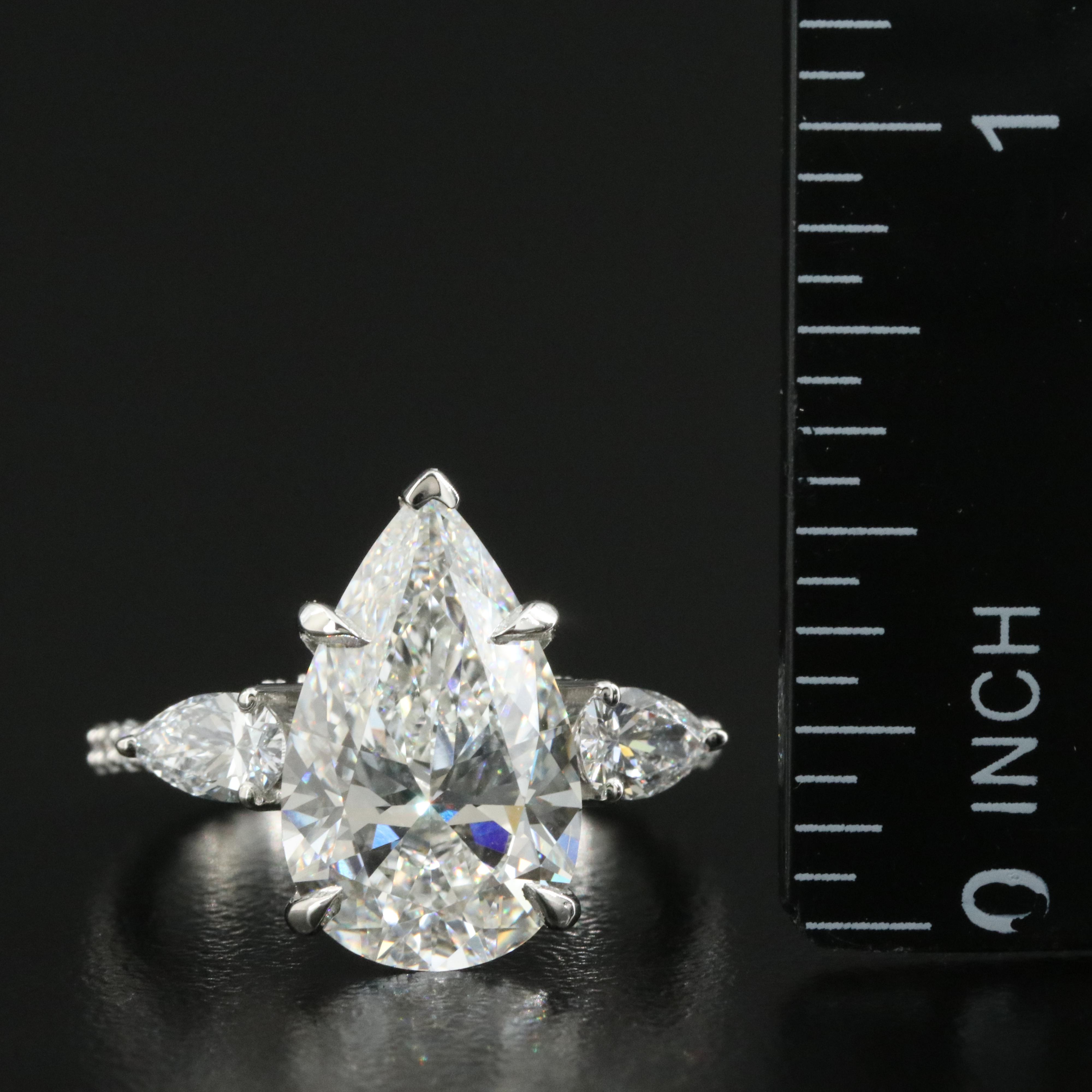 Platinum 5.94 CTW Lab Grown Diamond Ring with IGI Report