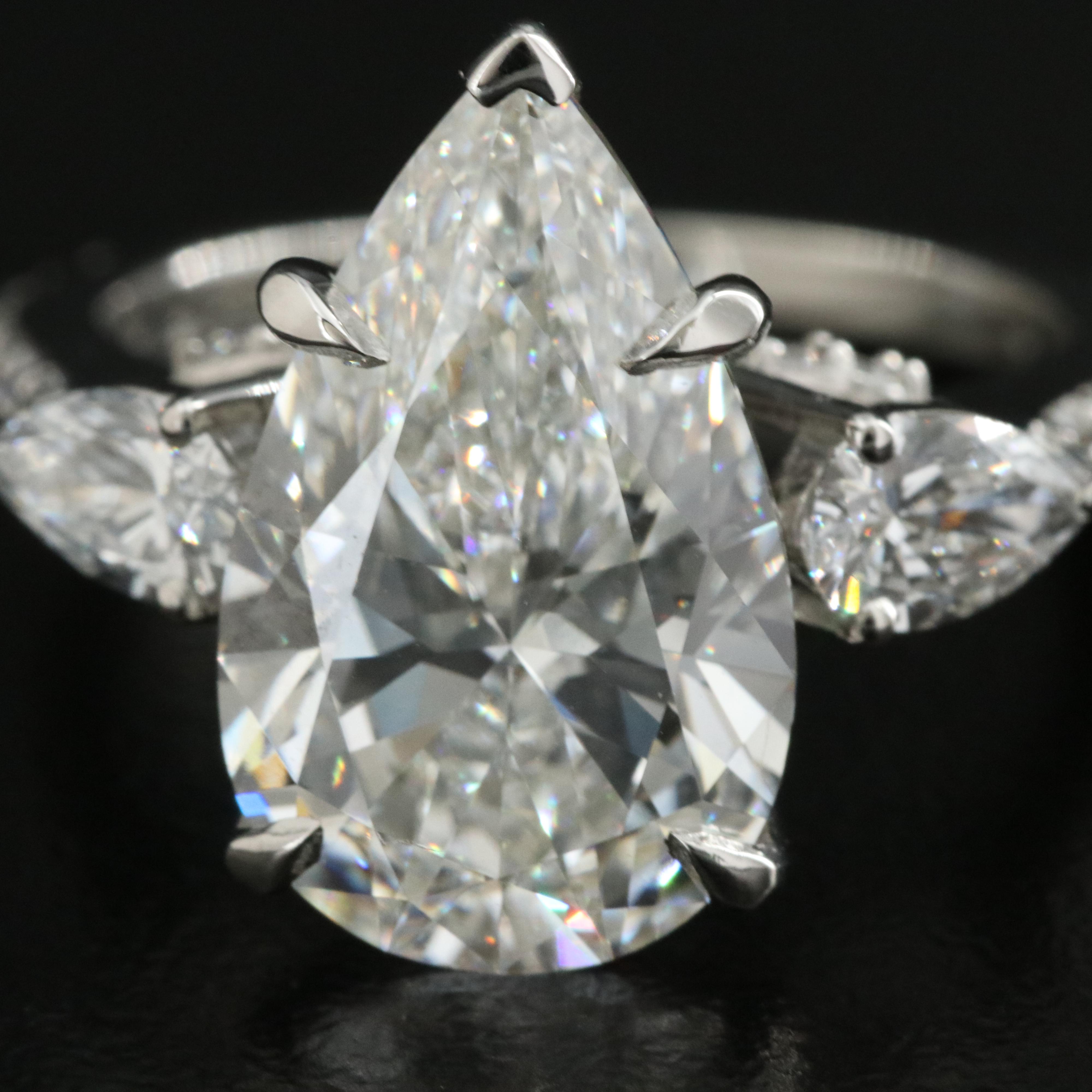 Platinum 5.94 CTW Lab Grown Diamond Ring with IGI Report