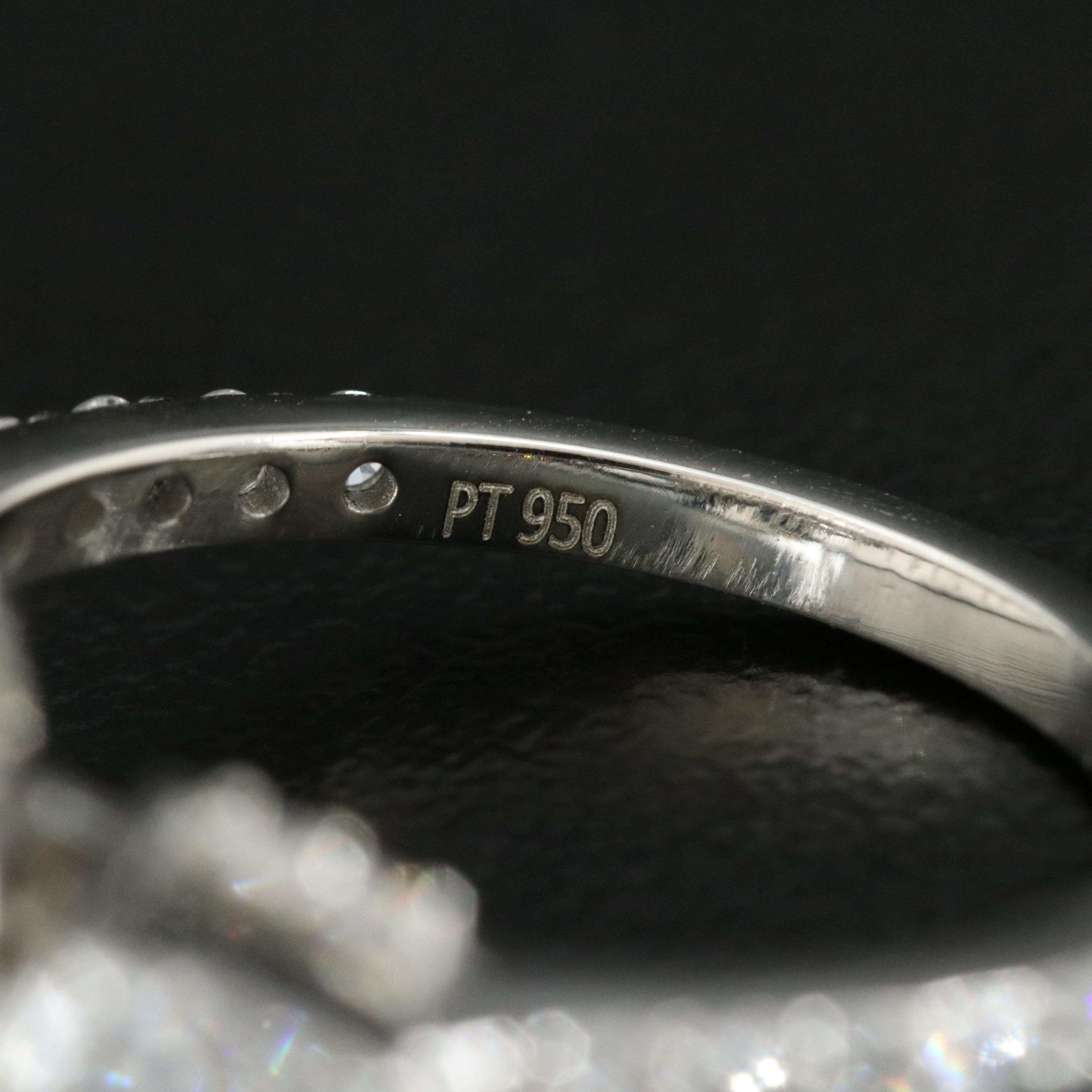 Platinum 5.94 CTW Lab Grown Diamond Ring with IGI Report