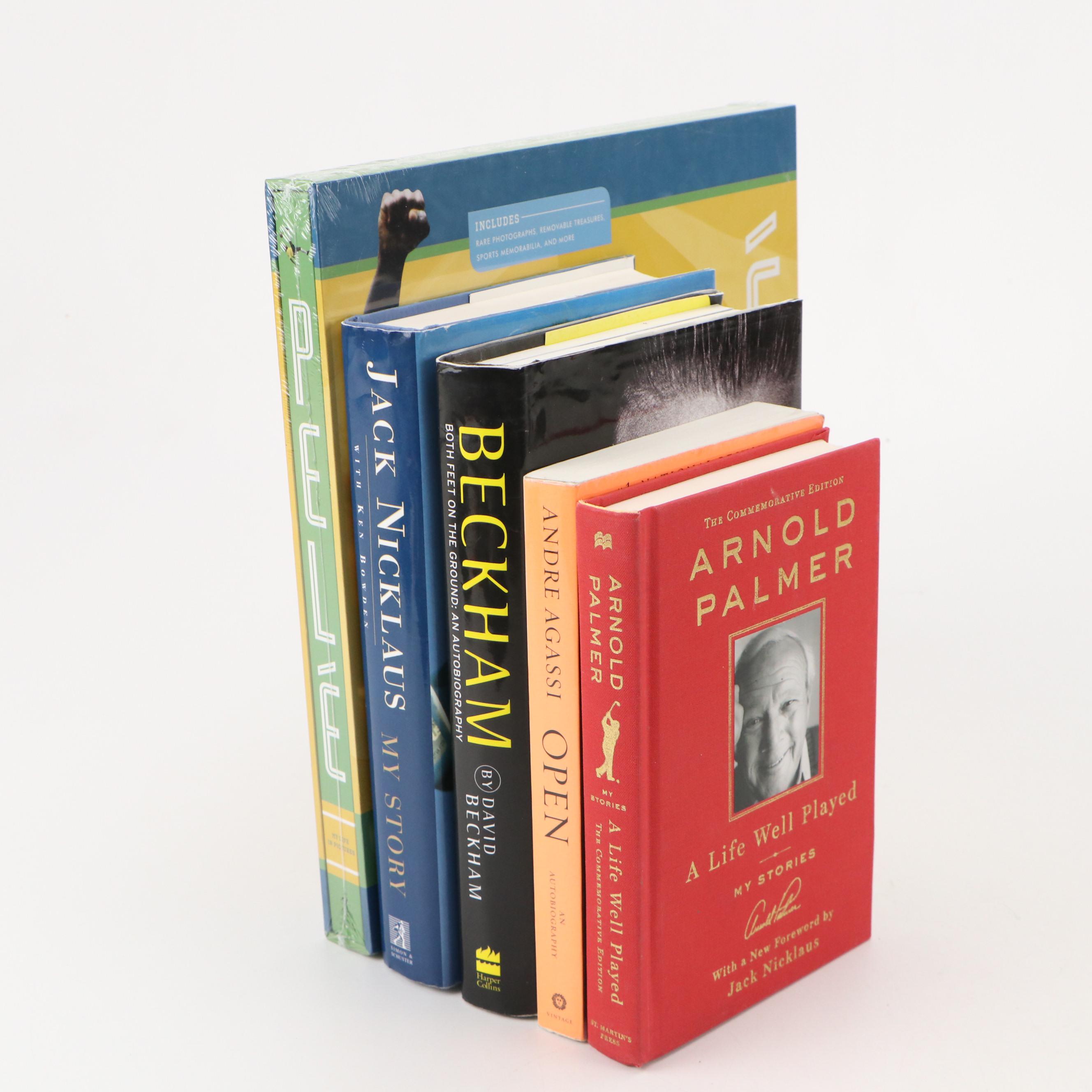 "Lionel Messi," "Jack Nicklaus," and Other Funko Pop! Figures and Sport Books