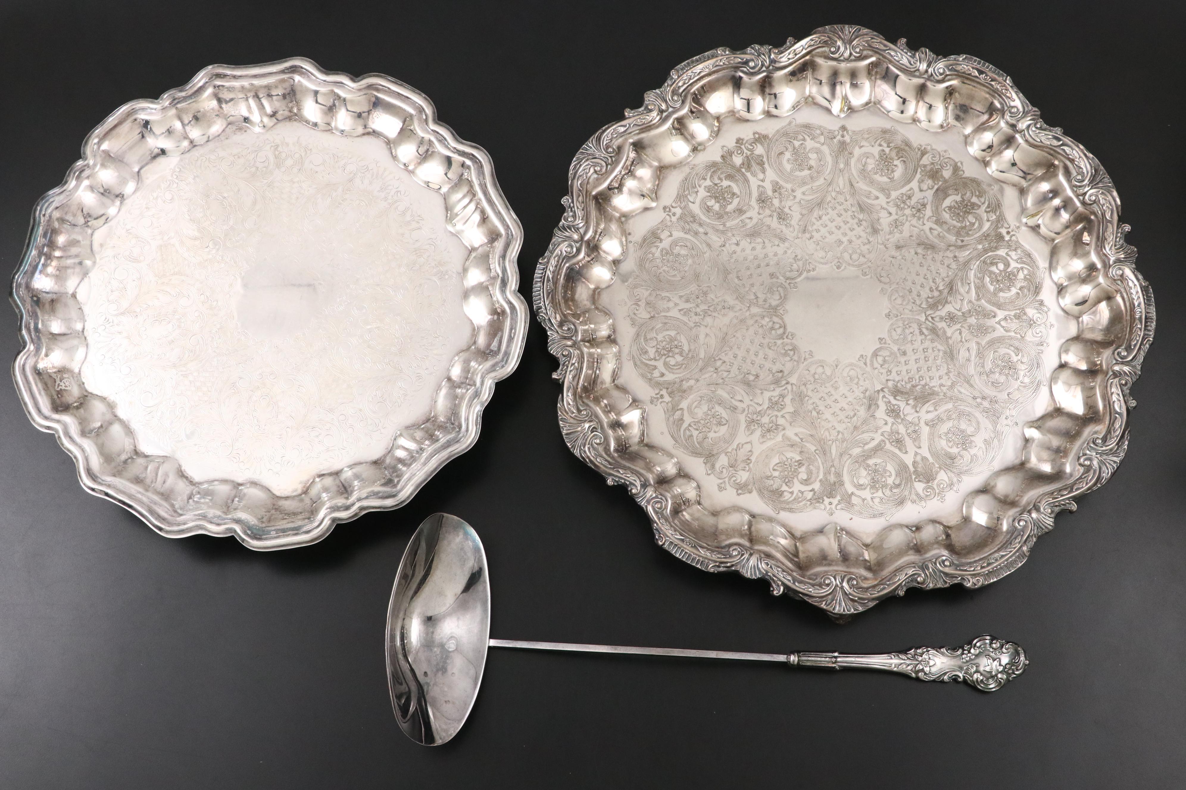 Reed & Barton "Victorian" Silver Plate Coffee Pot with Other Tableware