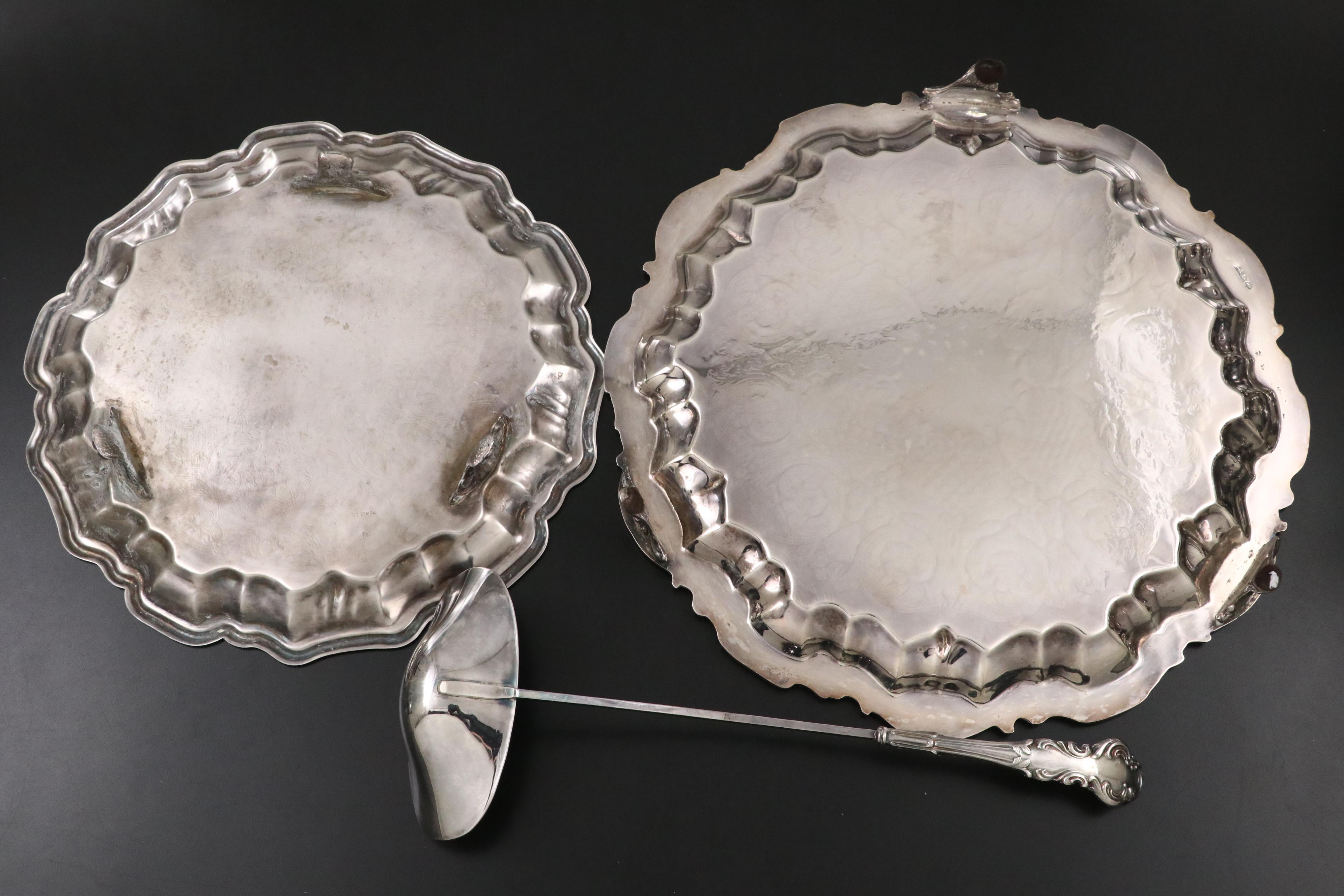 Reed & Barton "Victorian" Silver Plate Coffee Pot with Other Tableware