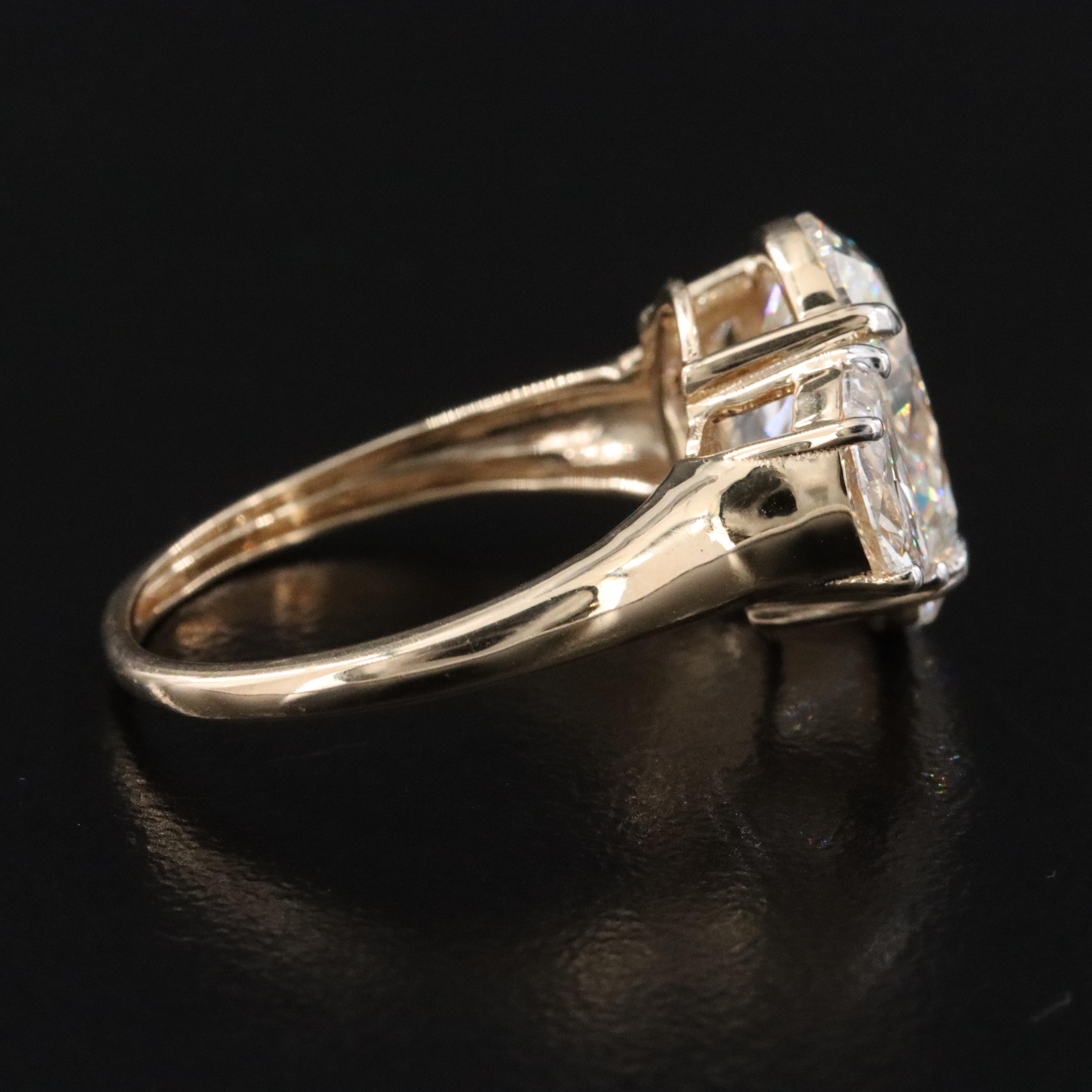 14K 4.90 CTW Lab Grown Diamond Ring with IGI Report