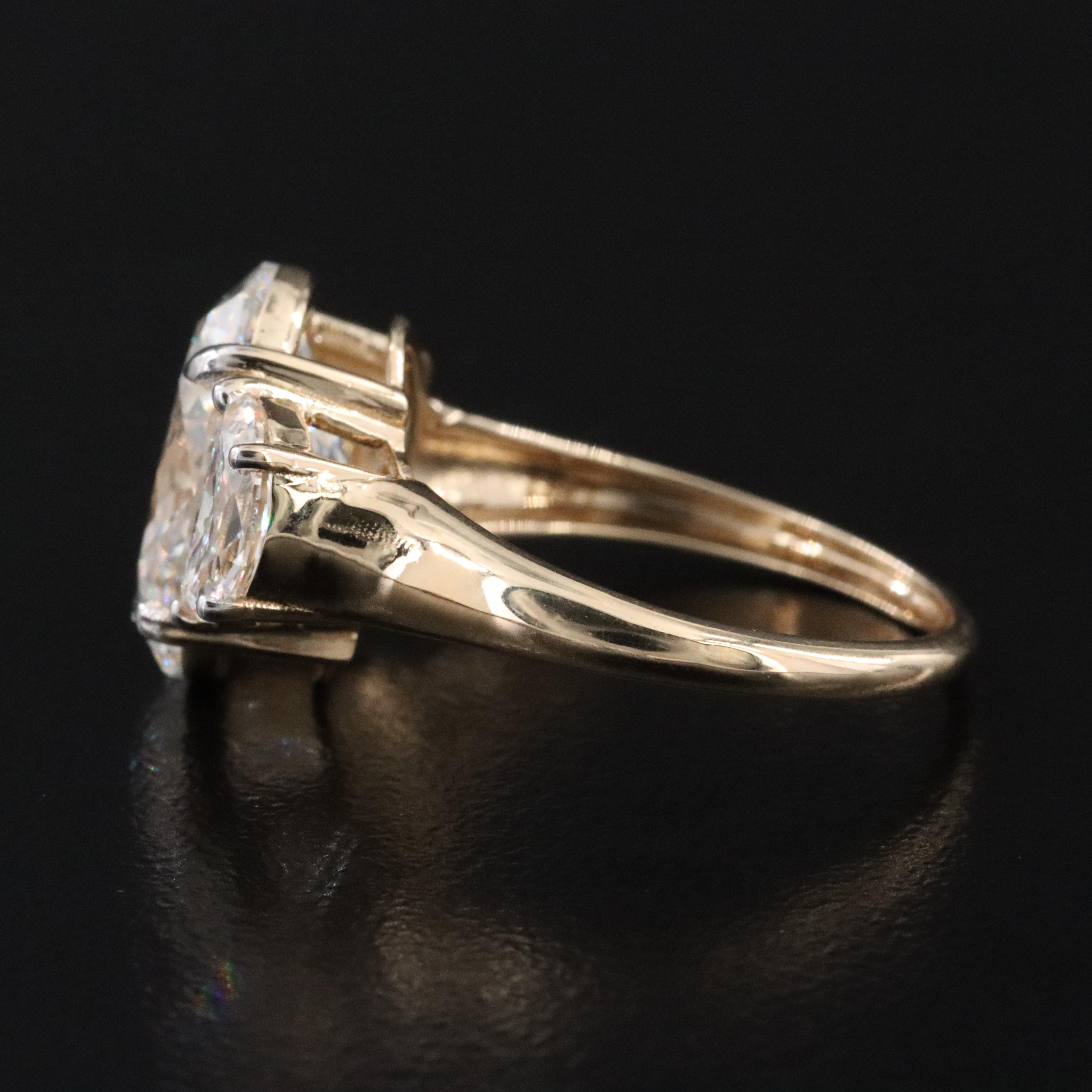 14K 4.90 CTW Lab Grown Diamond Ring with IGI Report