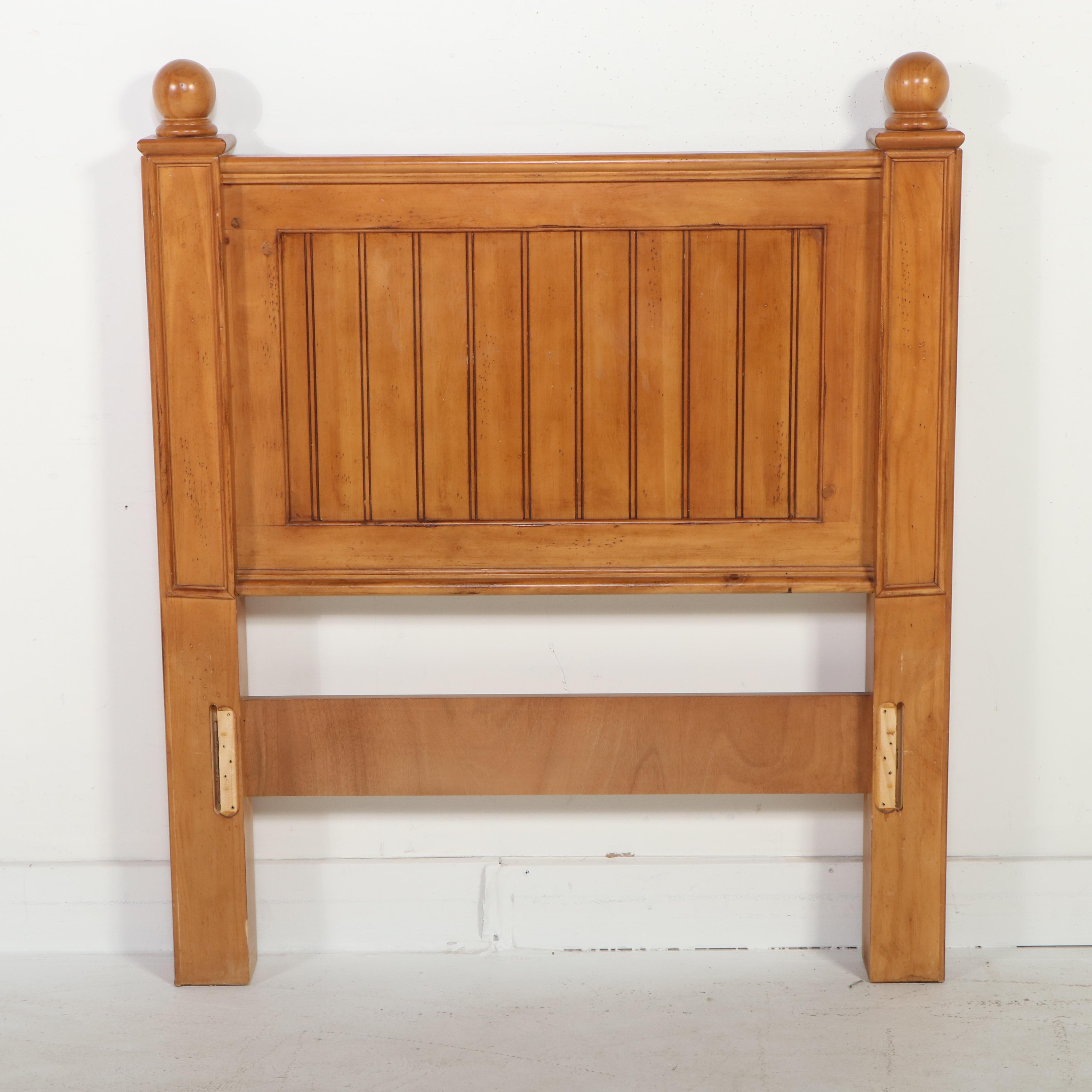 American Signature Pine Tall Chest, Nightstand, and Twin Bed Frame