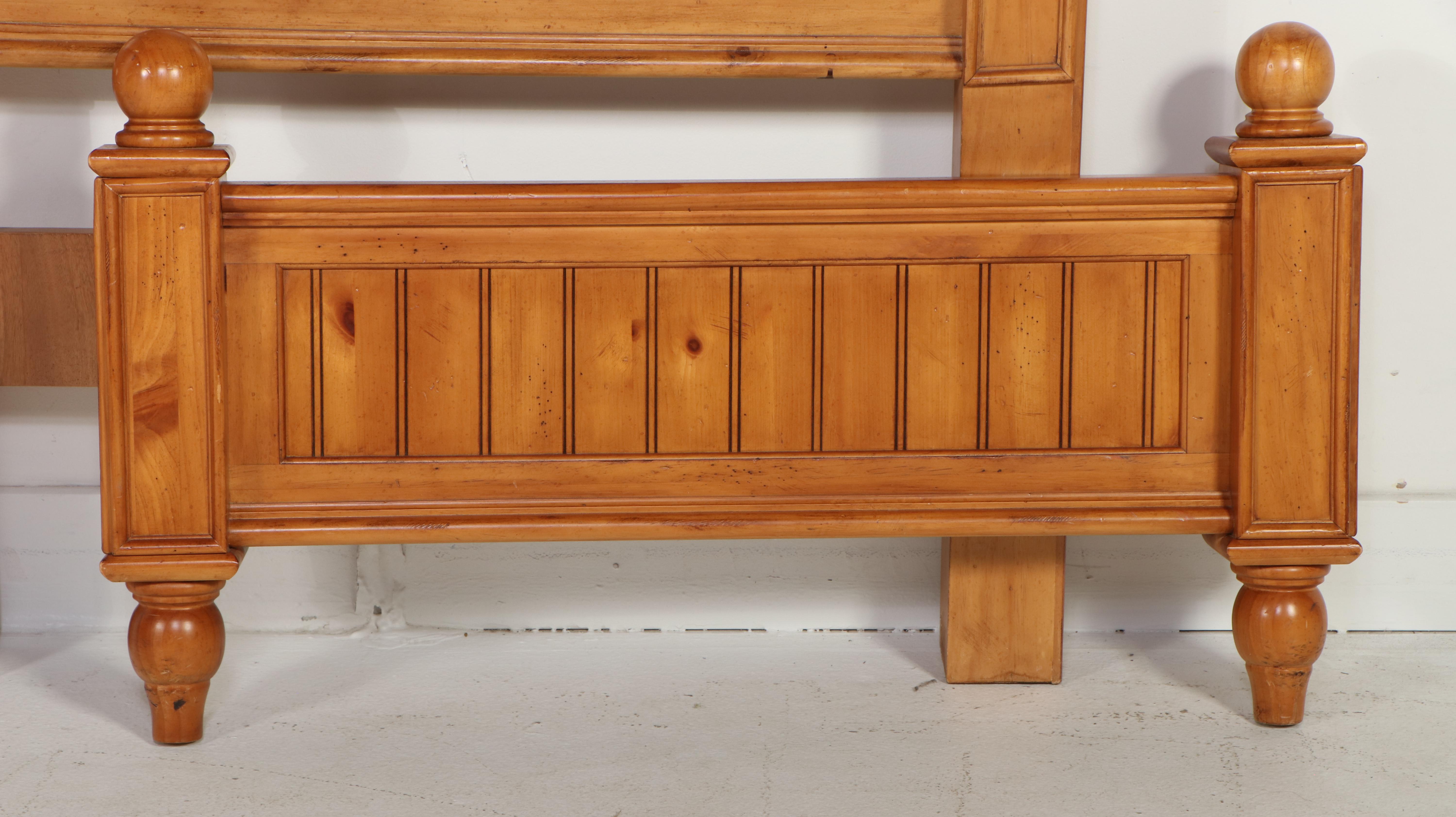 American Signature Pine Tall Chest, Nightstand, and Twin Bed Frame