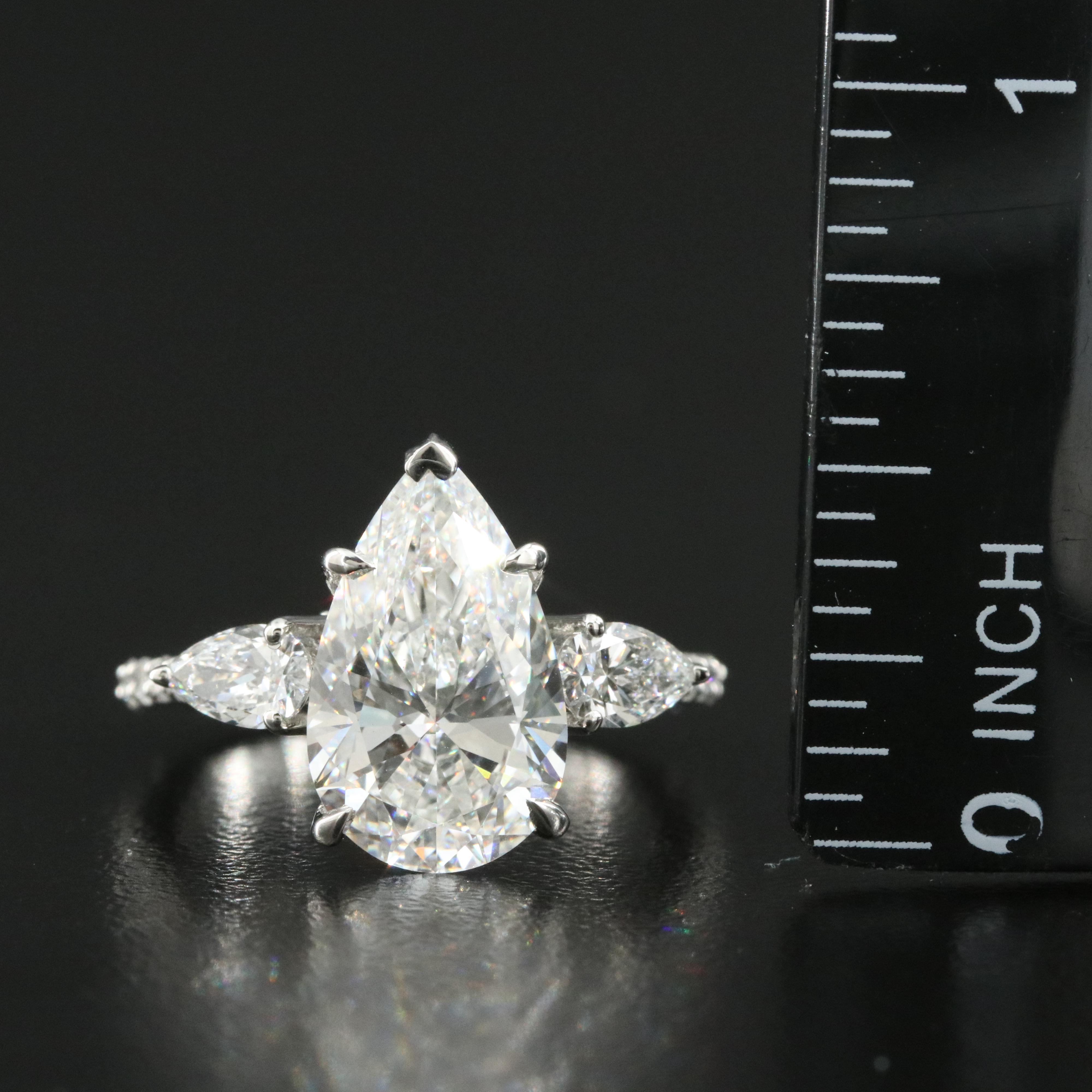 Platinum 4.86 CTW Lab Grown Diamond Ring with IGI Report