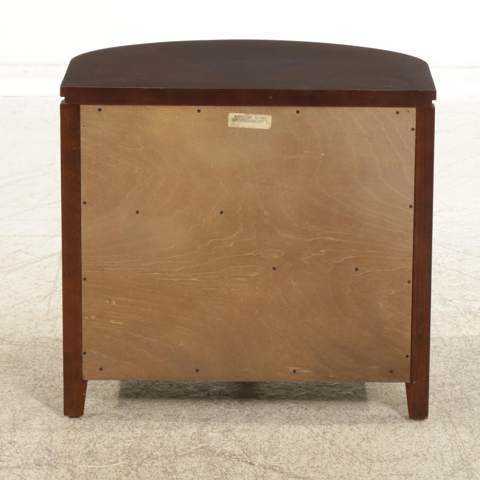 Contemporary Curved Front Side Table