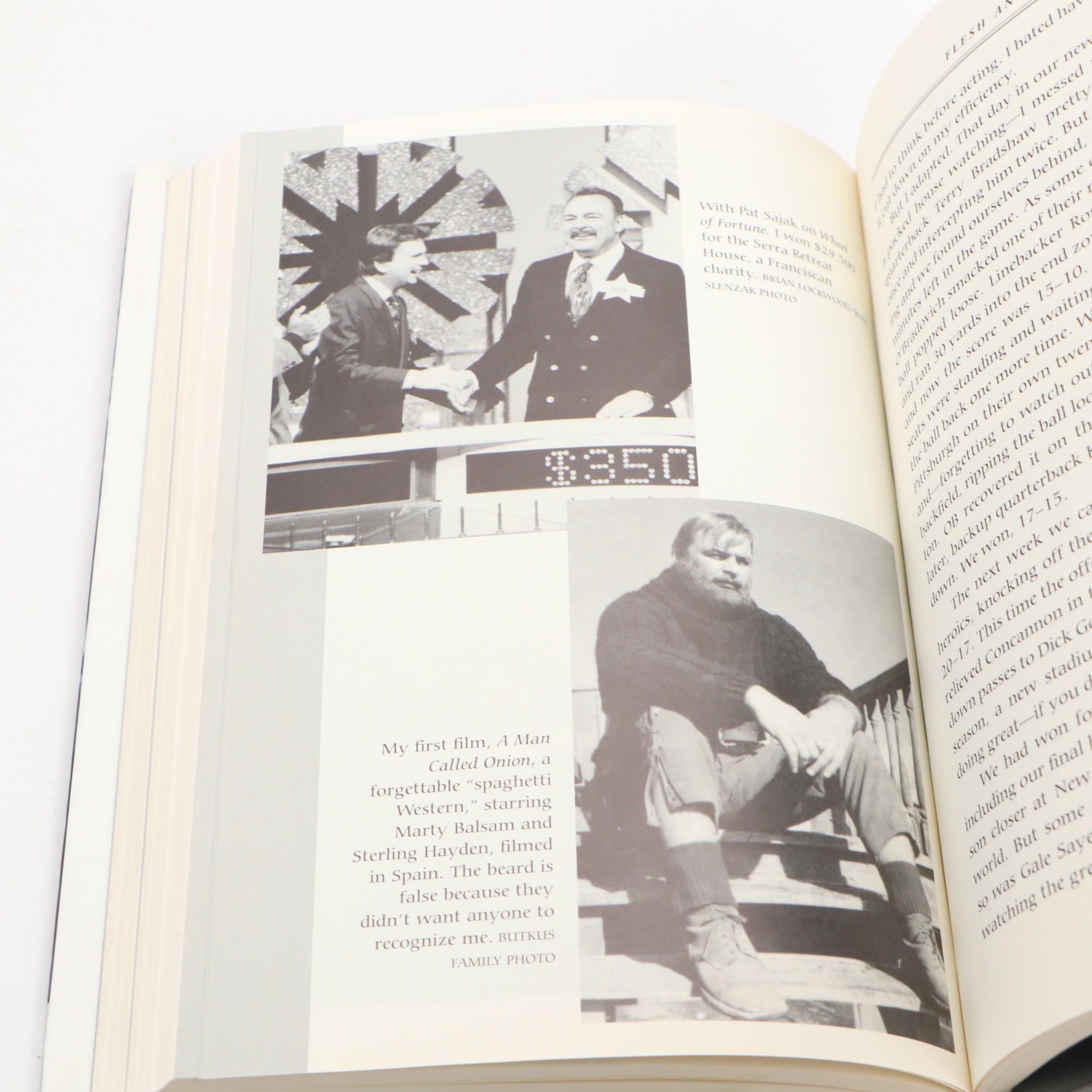 First Edition "Butkus: Flesh and Blood" by Butkus and Smith with More Books