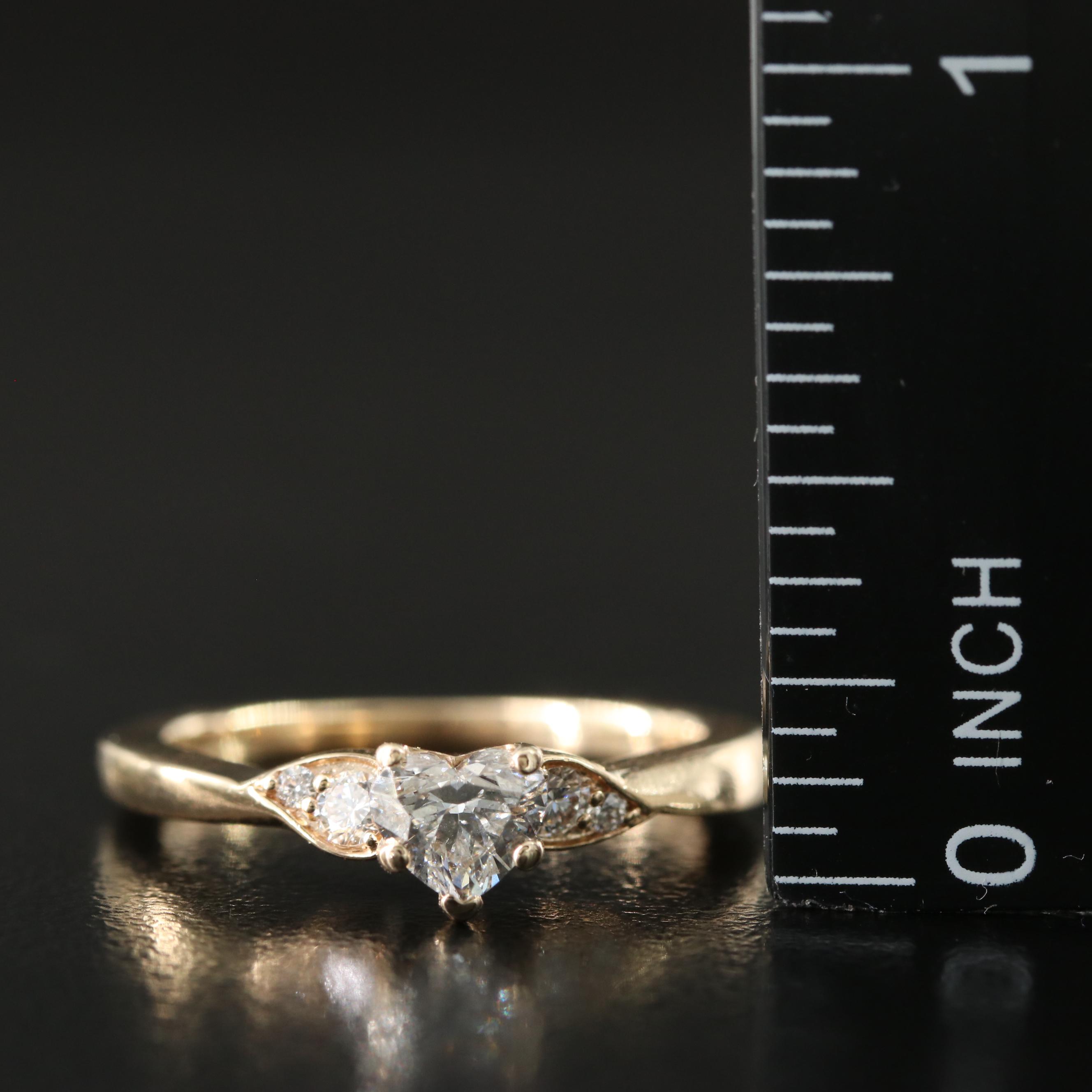 14K 0.62 CTW Diamond Ring with Digital GIA Report