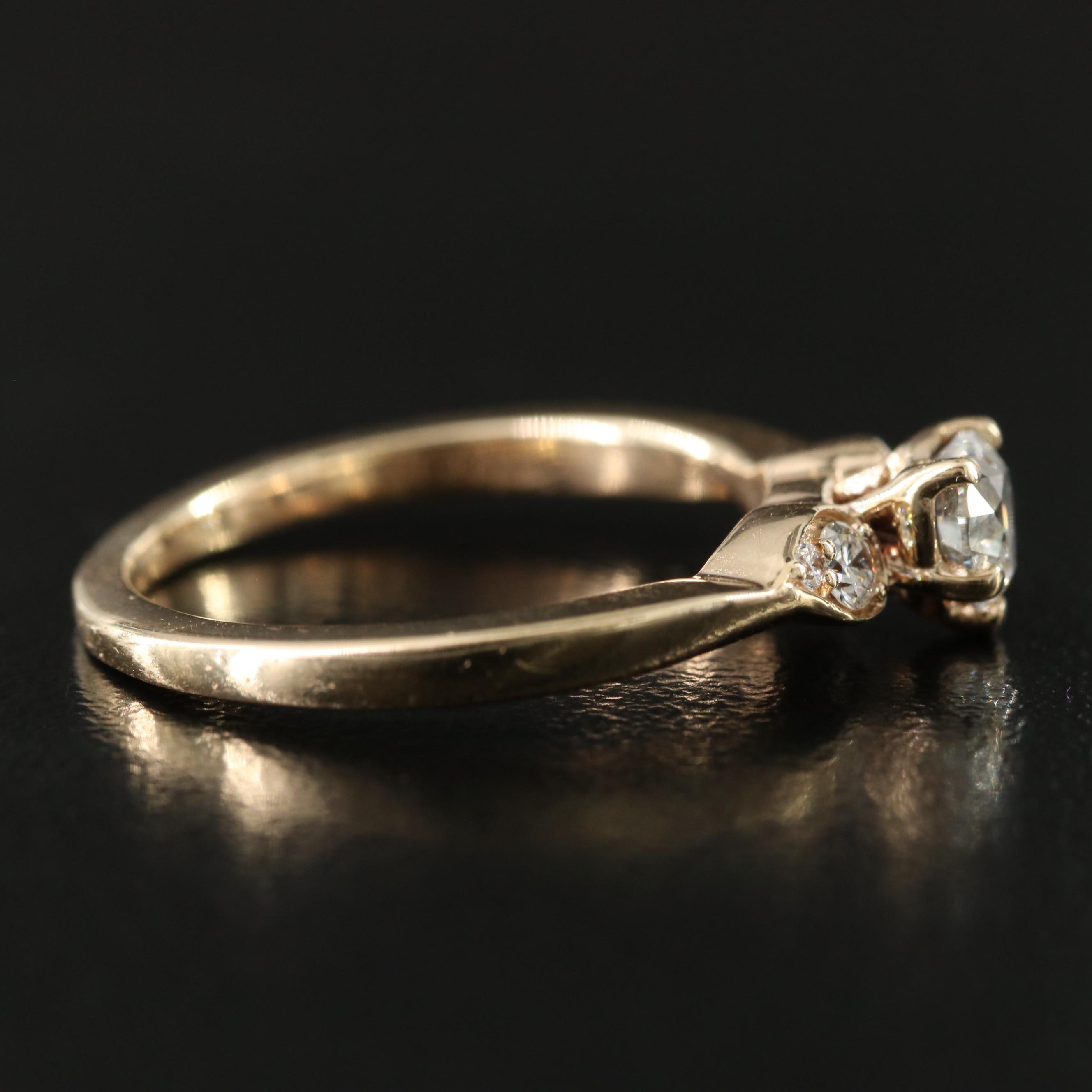 14K 0.62 CTW Diamond Ring with Digital GIA Report