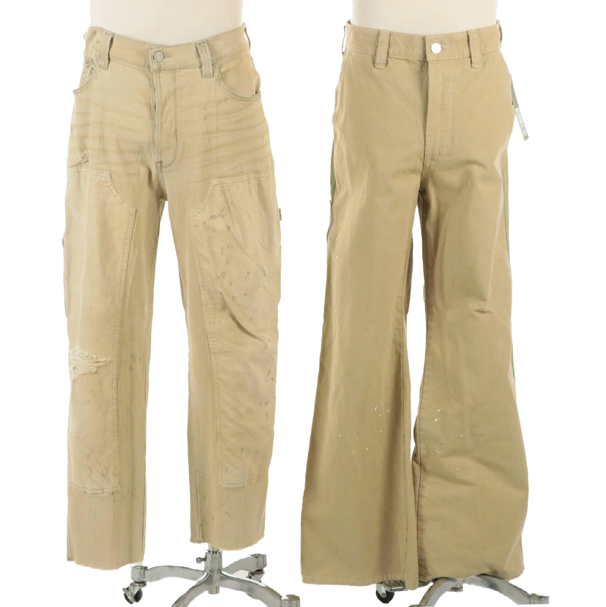 Men's Hudson Luca Wide-Leg Pant with Tag and Reese Distressed Carpenter Pant