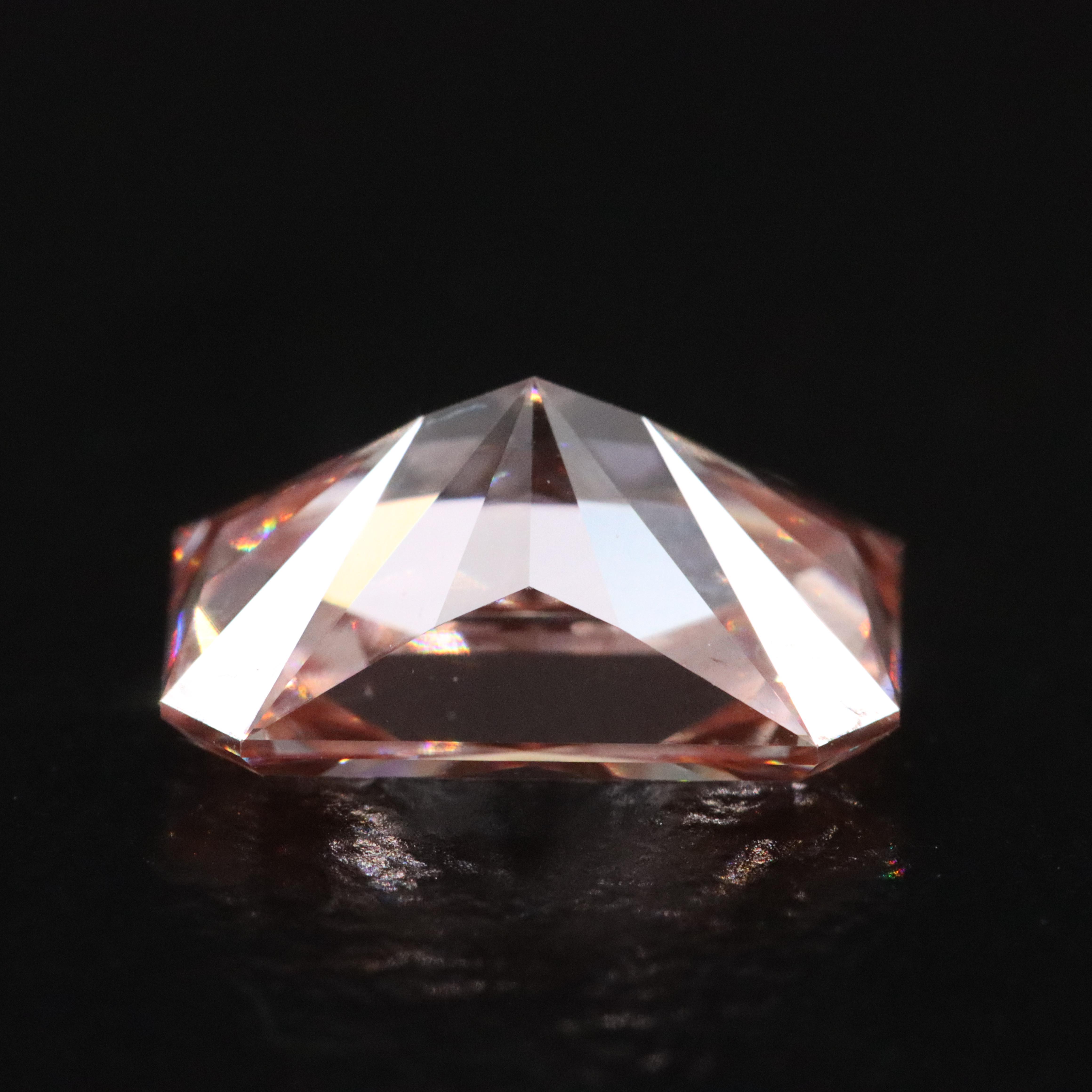Loose 3.03 CT Lab Grown Fancy Pink Diamond with IGI Report