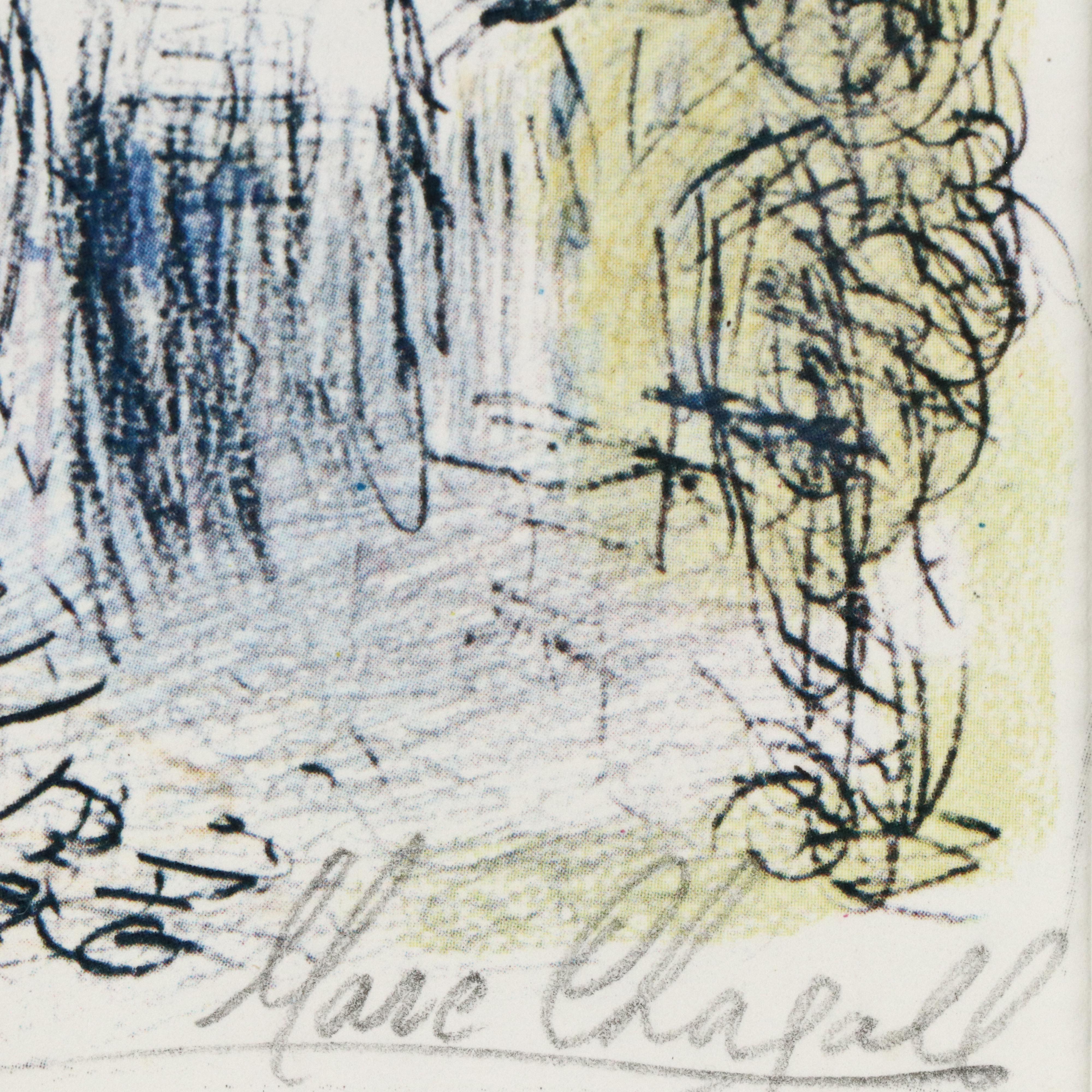 Signed Offset Lithograph After Marc Chagall "Dans le Ciel de l'Opéra"