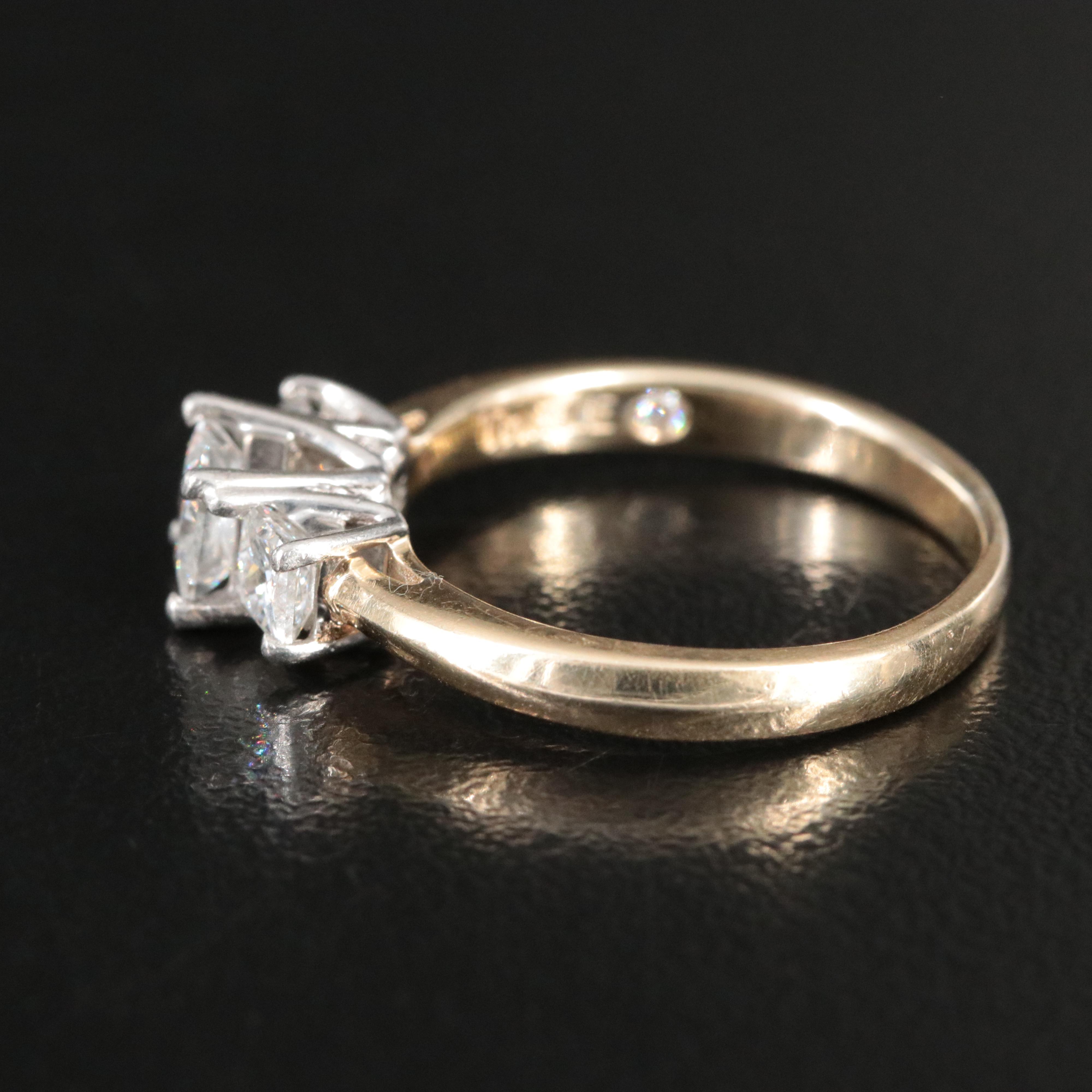 The Leo 14K 1.05 CTW Diamond Ring with Platinum Accents