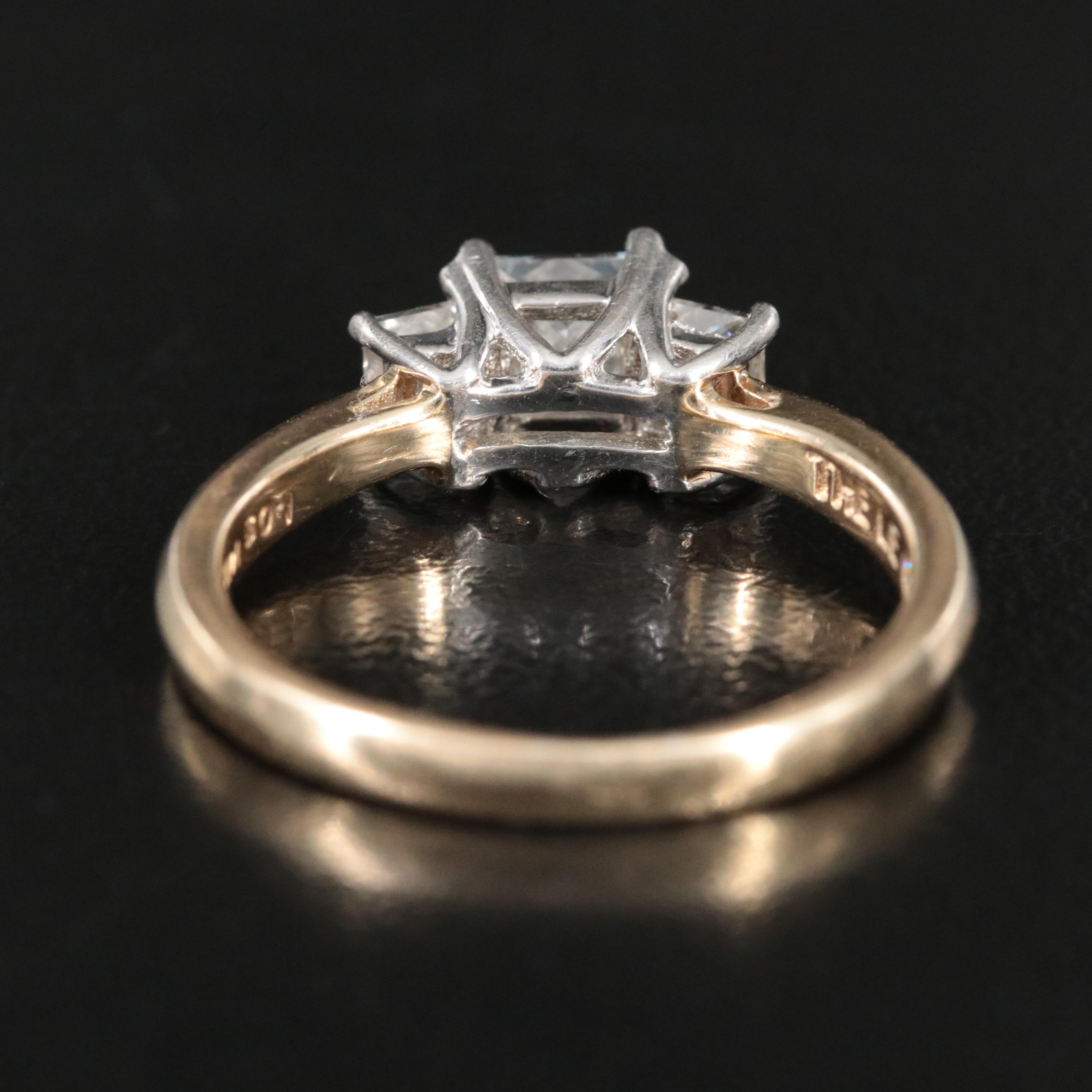 The Leo 14K 1.05 CTW Diamond Ring with Platinum Accents