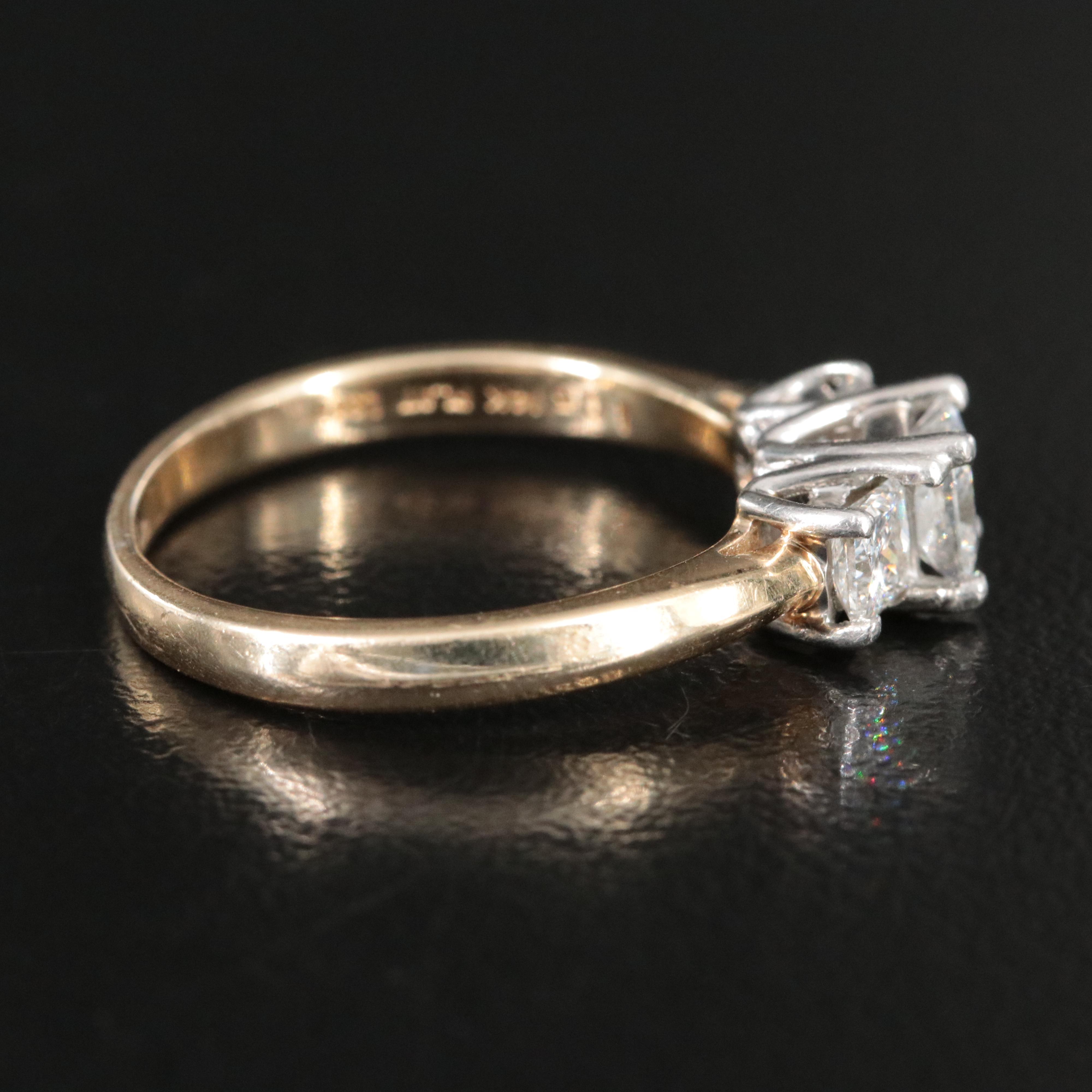The Leo 14K 1.05 CTW Diamond Ring with Platinum Accents