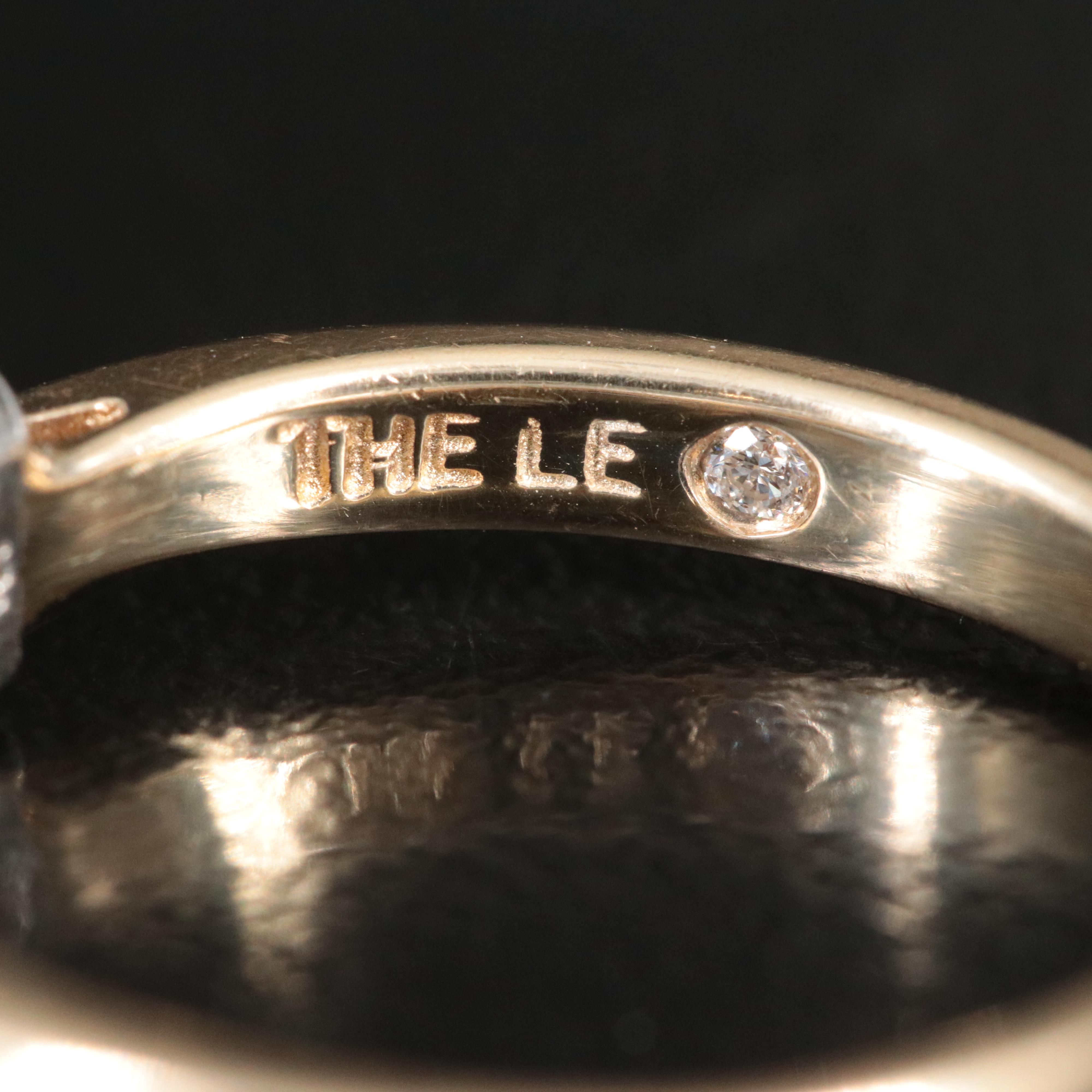 The Leo 14K 1.05 CTW Diamond Ring with Platinum Accents