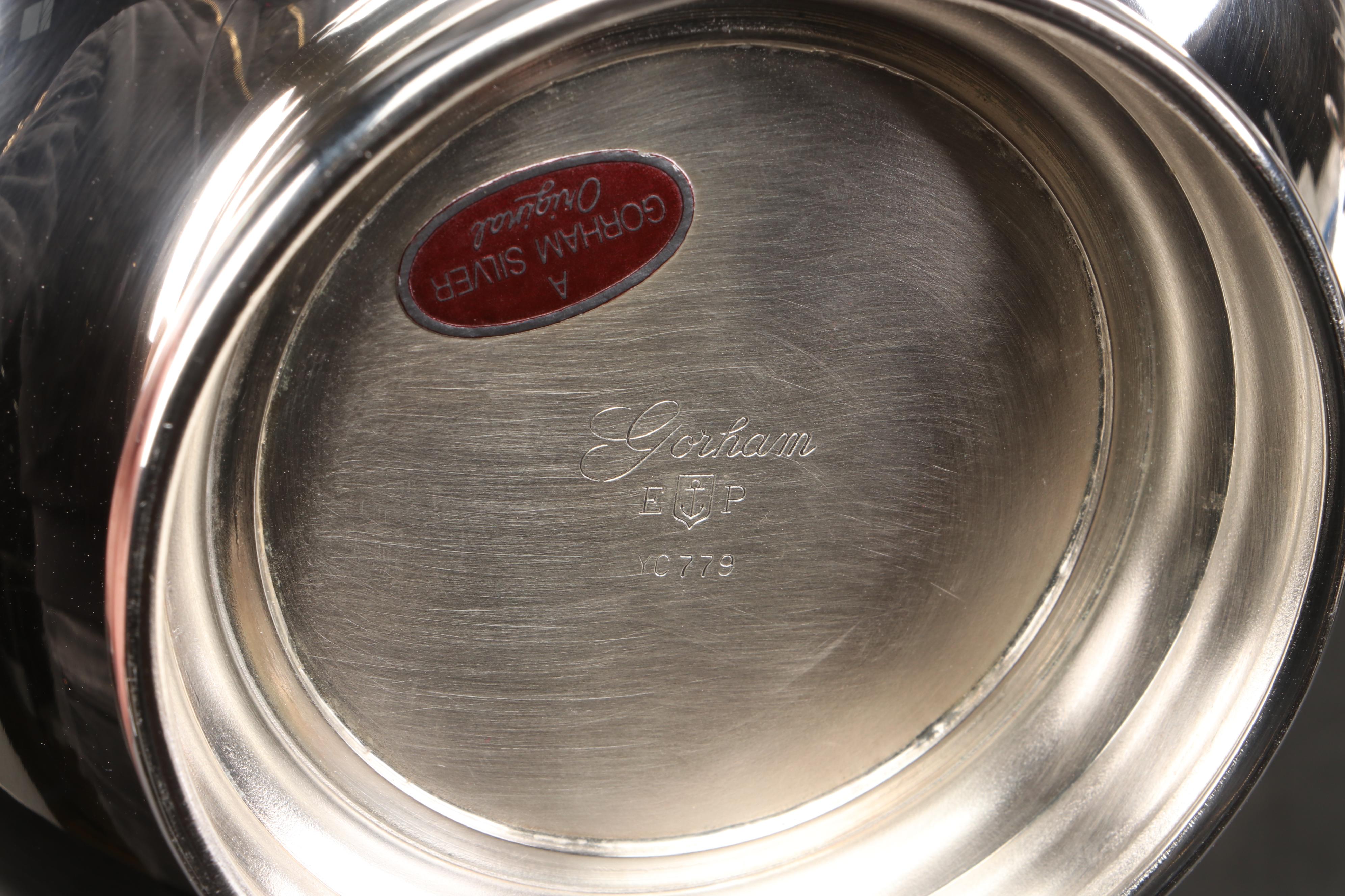 Gorham Paul Revere Bowls with Other Silver Plate Serving Pieces