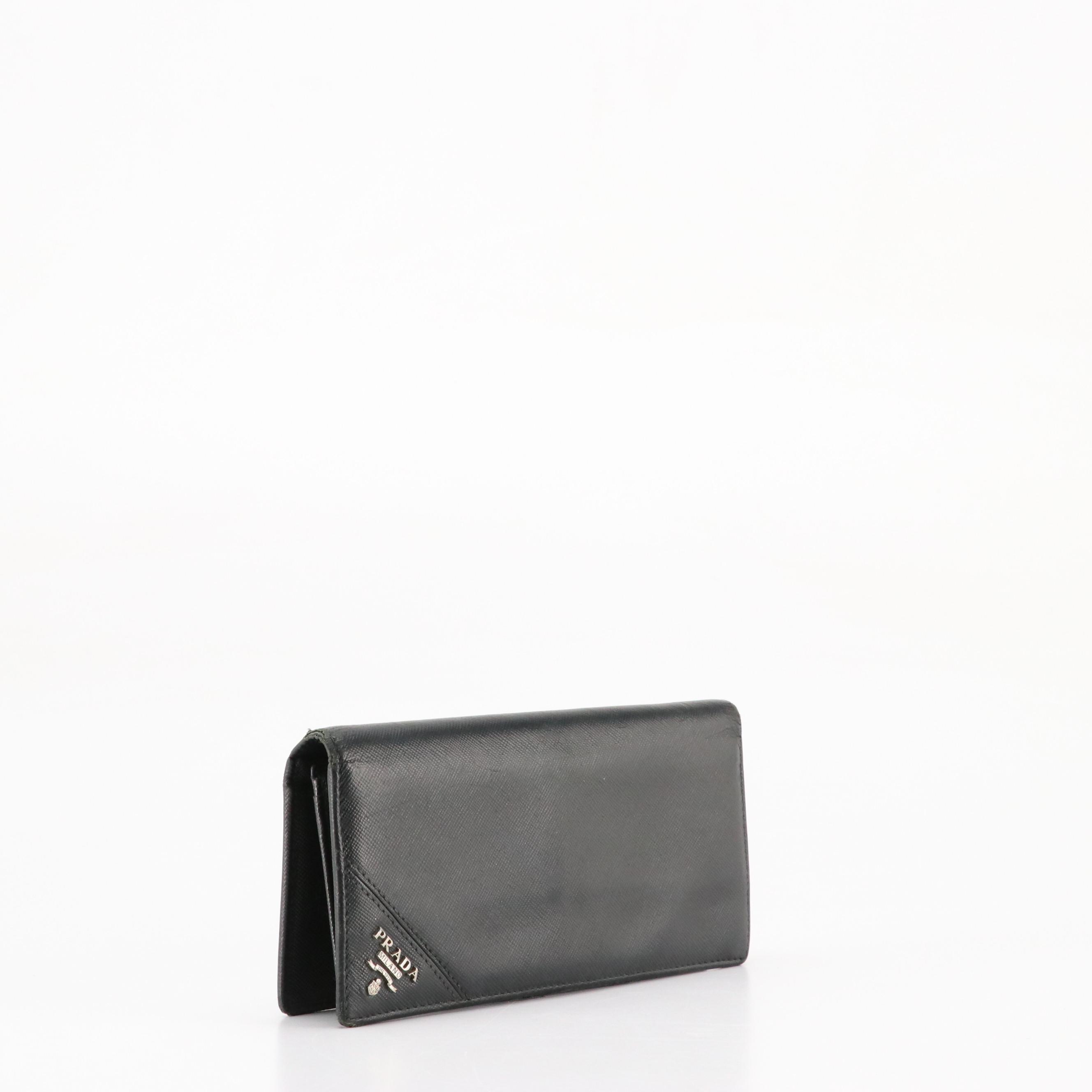 Prada Bifold Long Wallet in Saffiano Leather