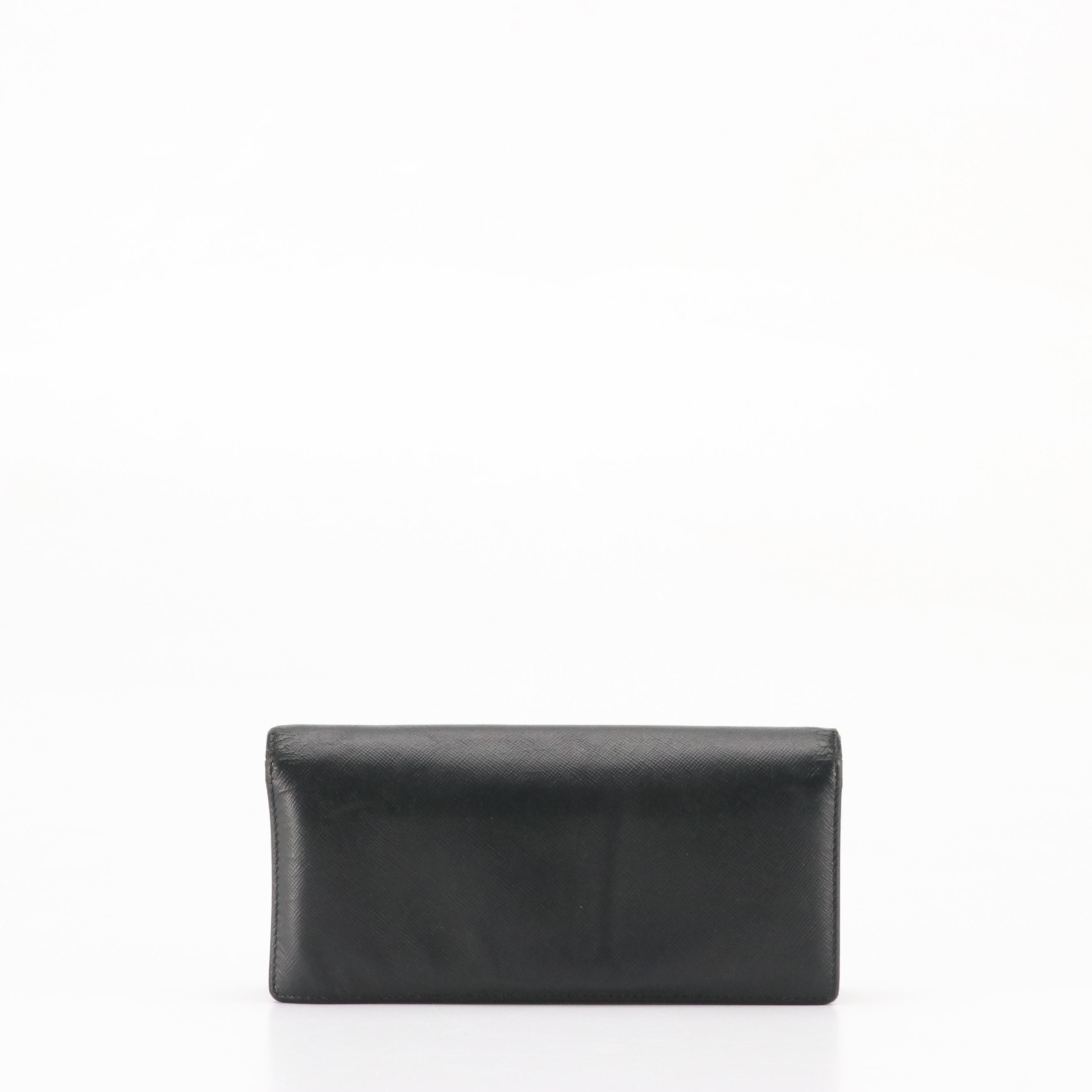 Prada Bifold Long Wallet in Saffiano Leather