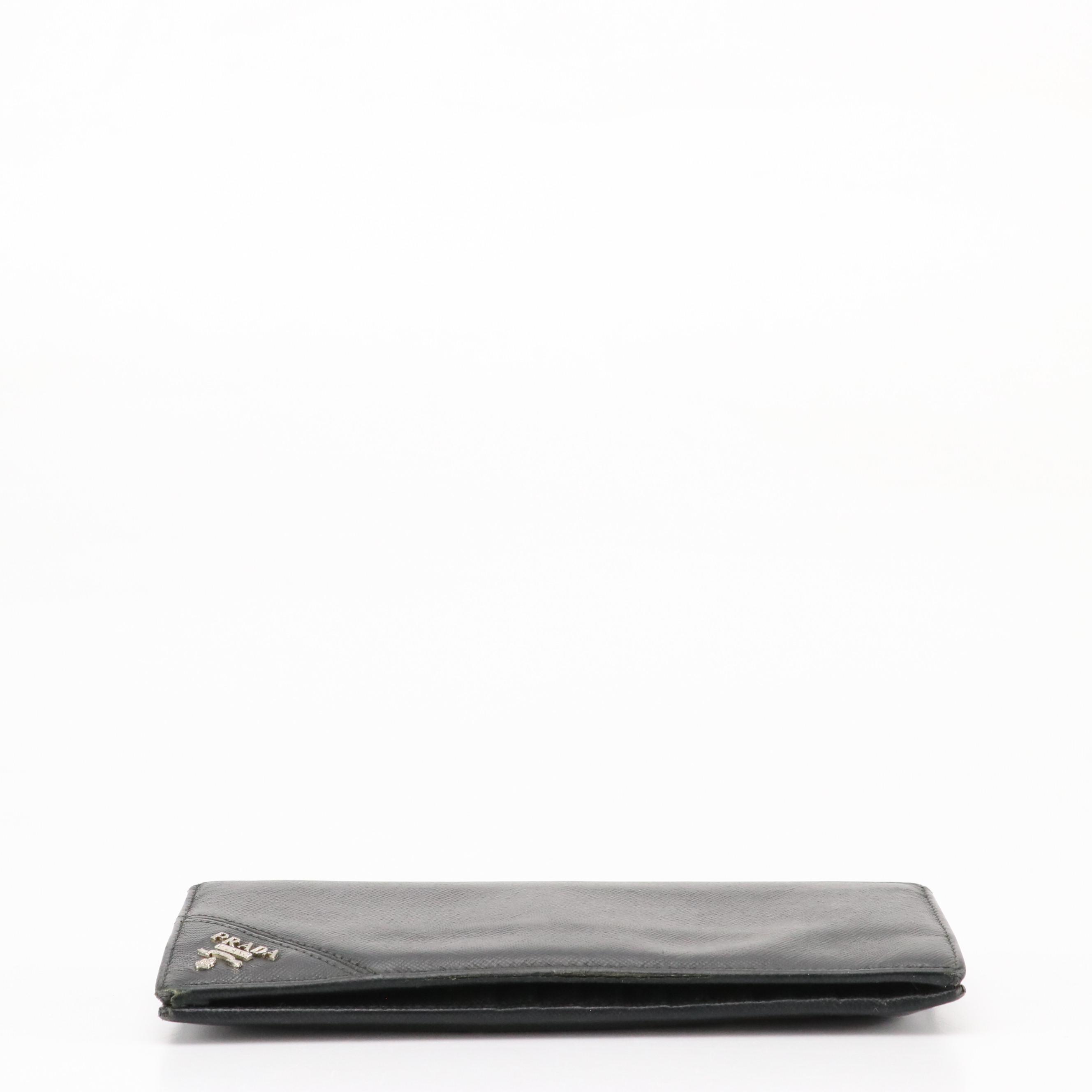 Prada Bifold Long Wallet in Saffiano Leather
