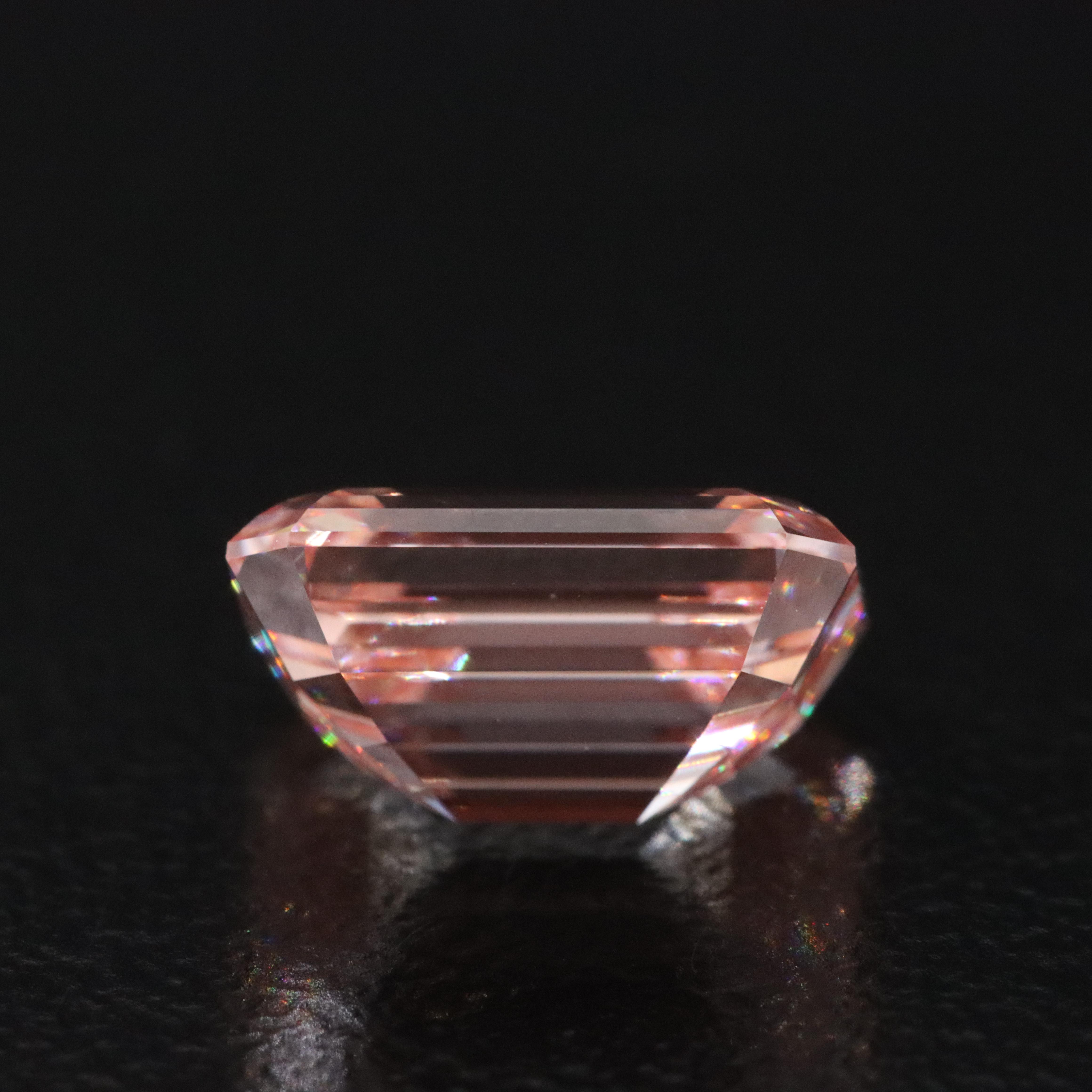 Loose 3.03 CT Lab Grown Fancy Pink Diamond with IGI Report