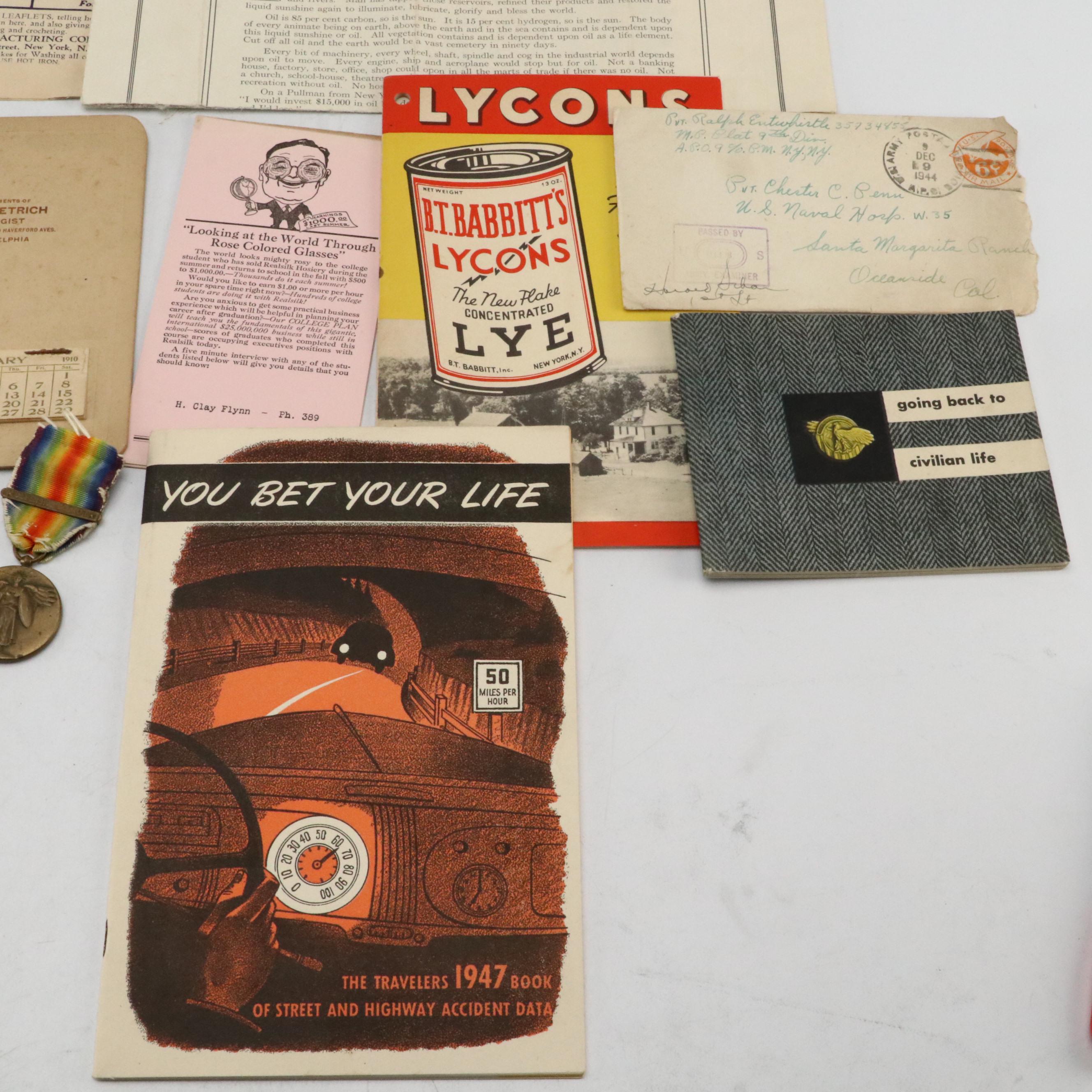 Westinghouse Pamphlet, Clover Leaf Dairy Holiday Card and More Ephemera