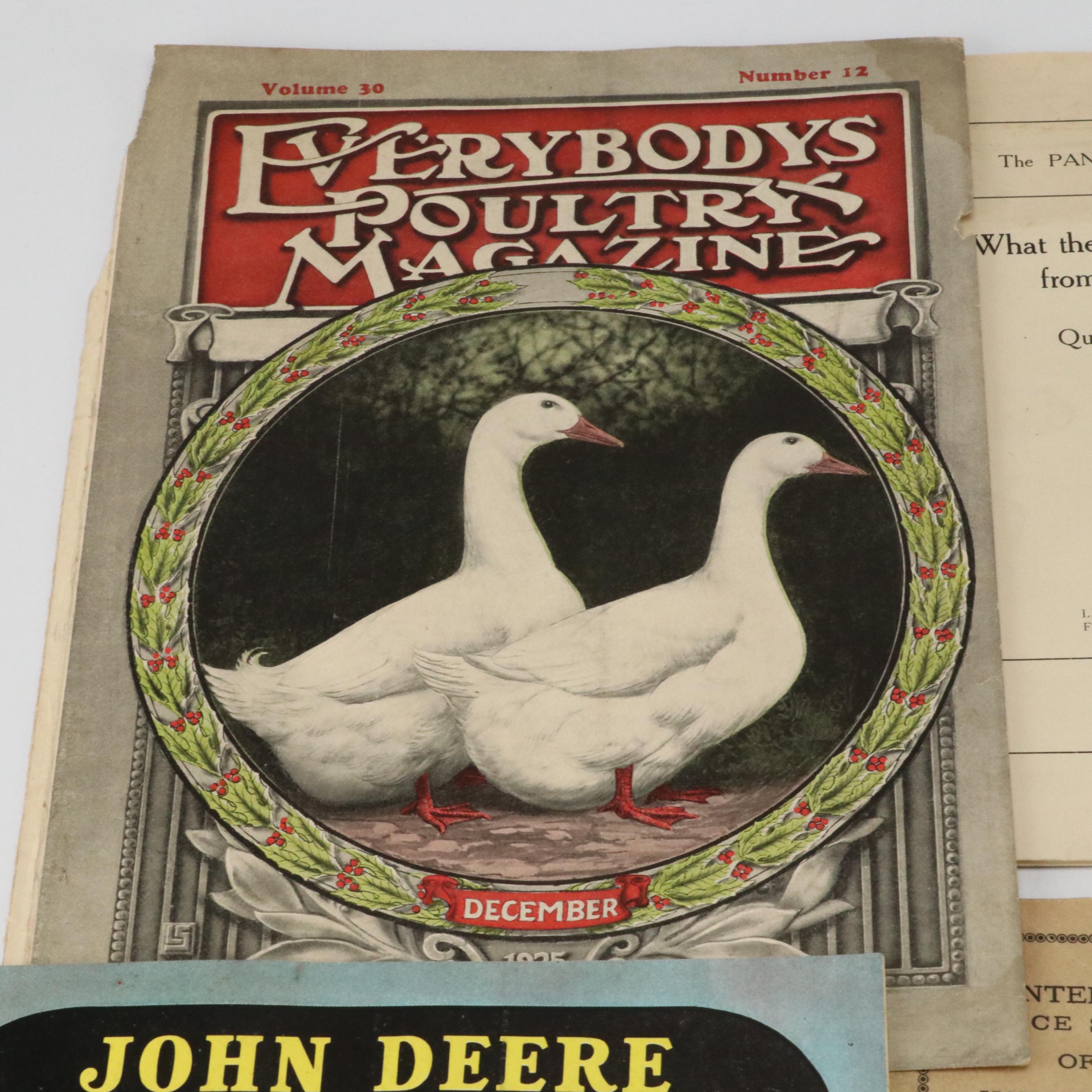 Westinghouse Pamphlet, Clover Leaf Dairy Holiday Card and More Ephemera