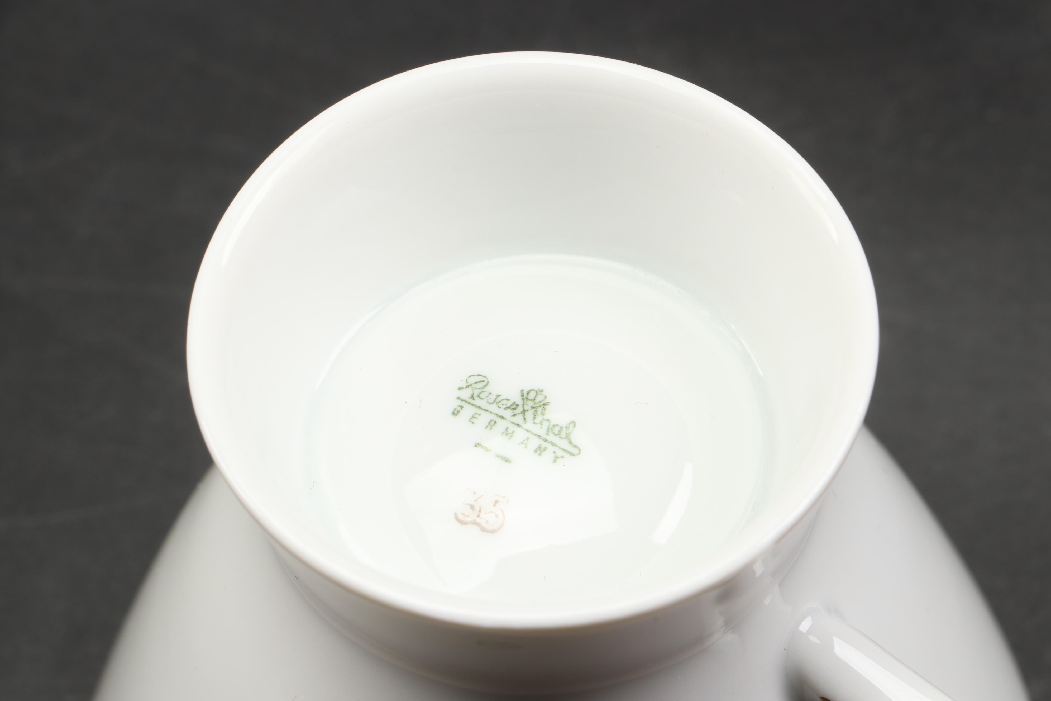 Rosenthal "Classic Gold" Porcelain Dinnerware with Schumann Cabinet Plate