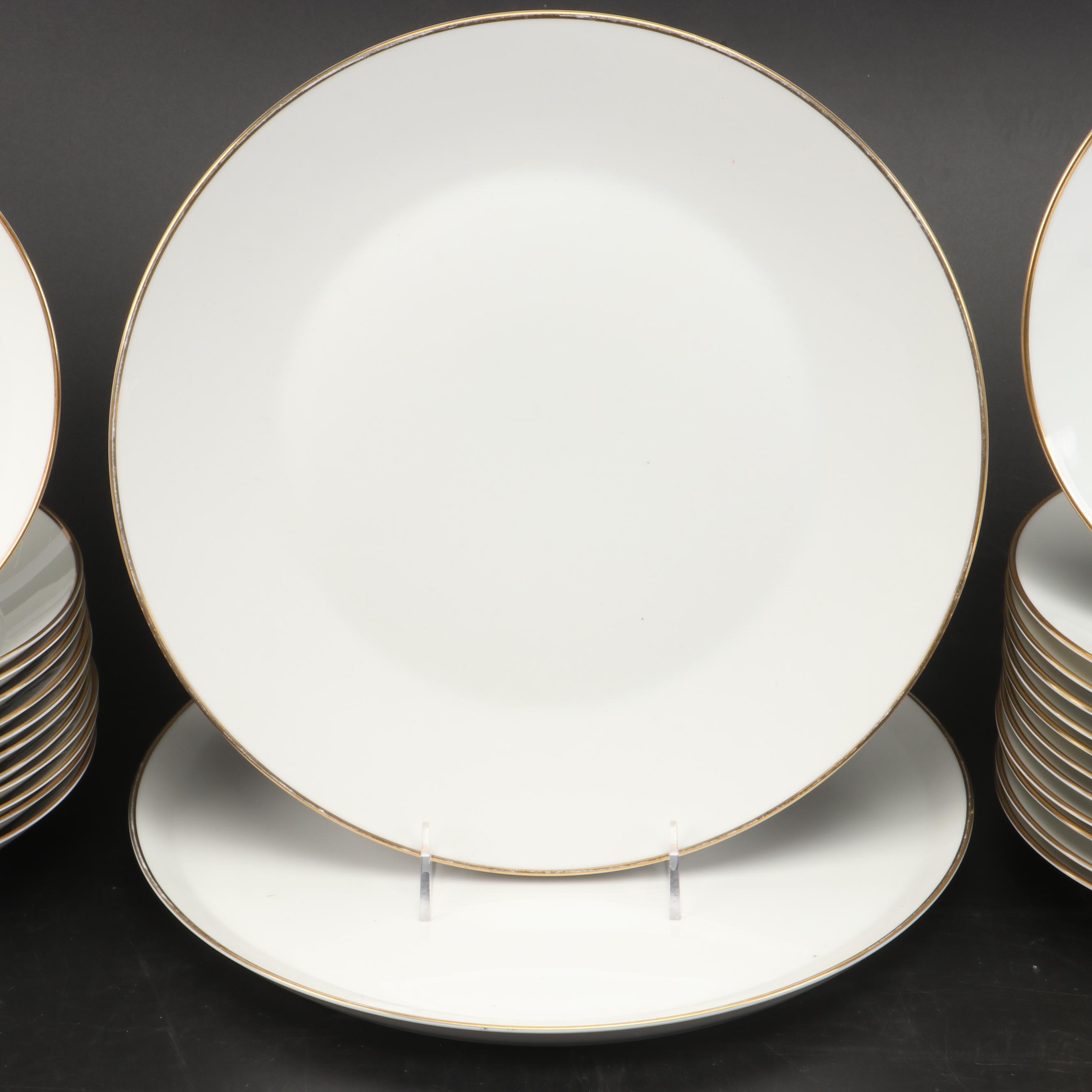 Rosenthal "Classic Gold" Porcelain Dinnerware with Schumann Cabinet Plate