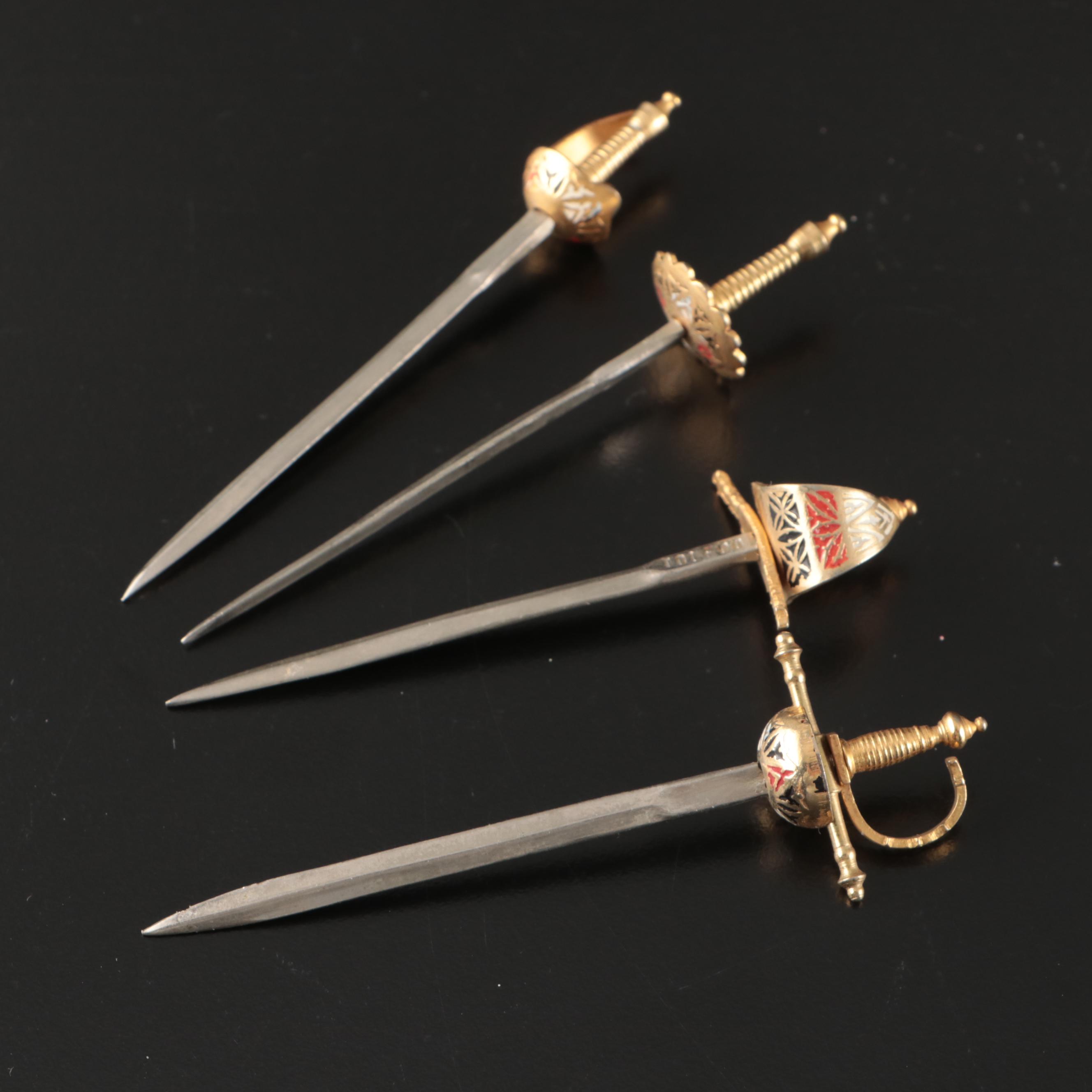 Russian Enameled Vodka Cups with Glass Bowls and Other Serving Pieces