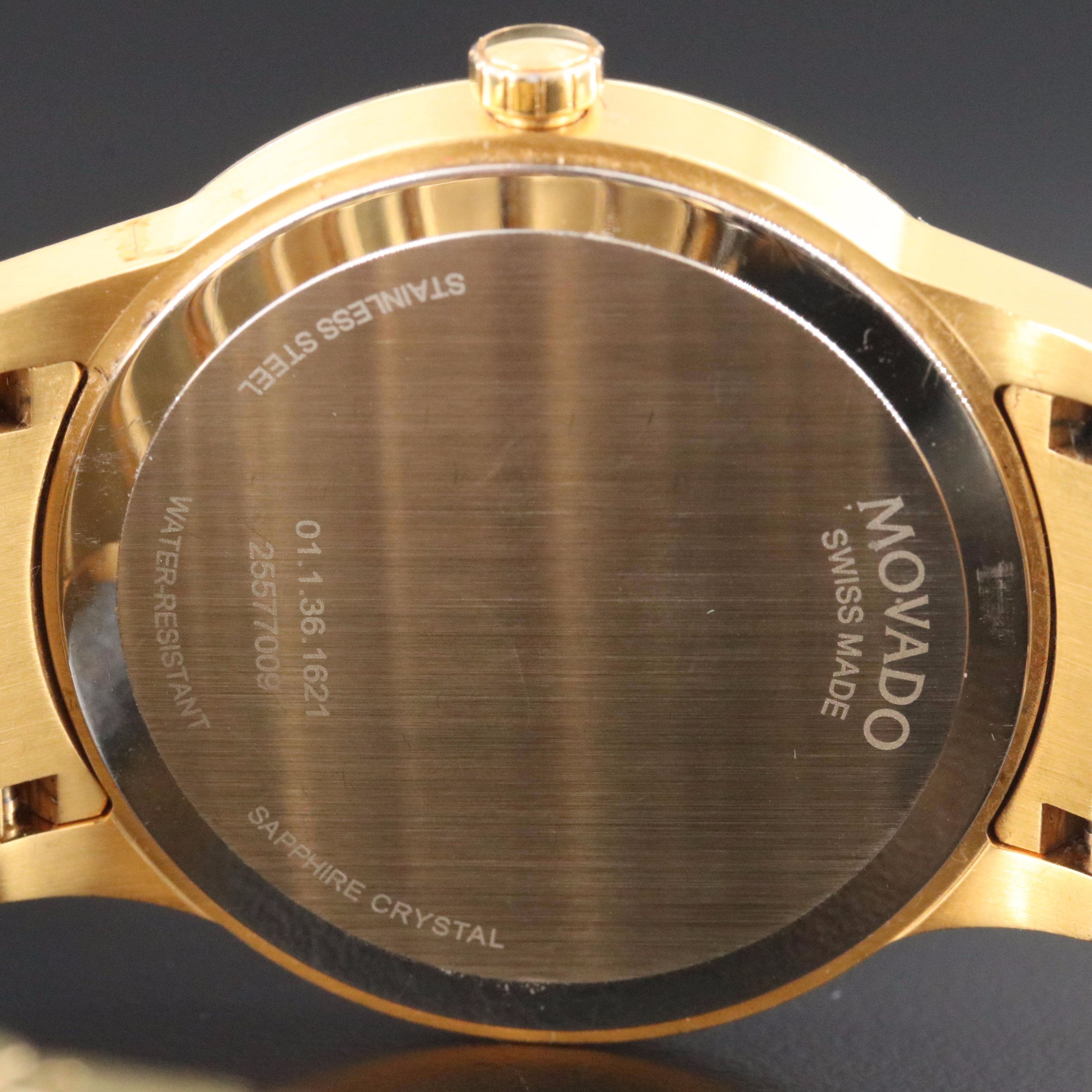 Movado Museum Classic Gold PVD and Stainless Steel Watch