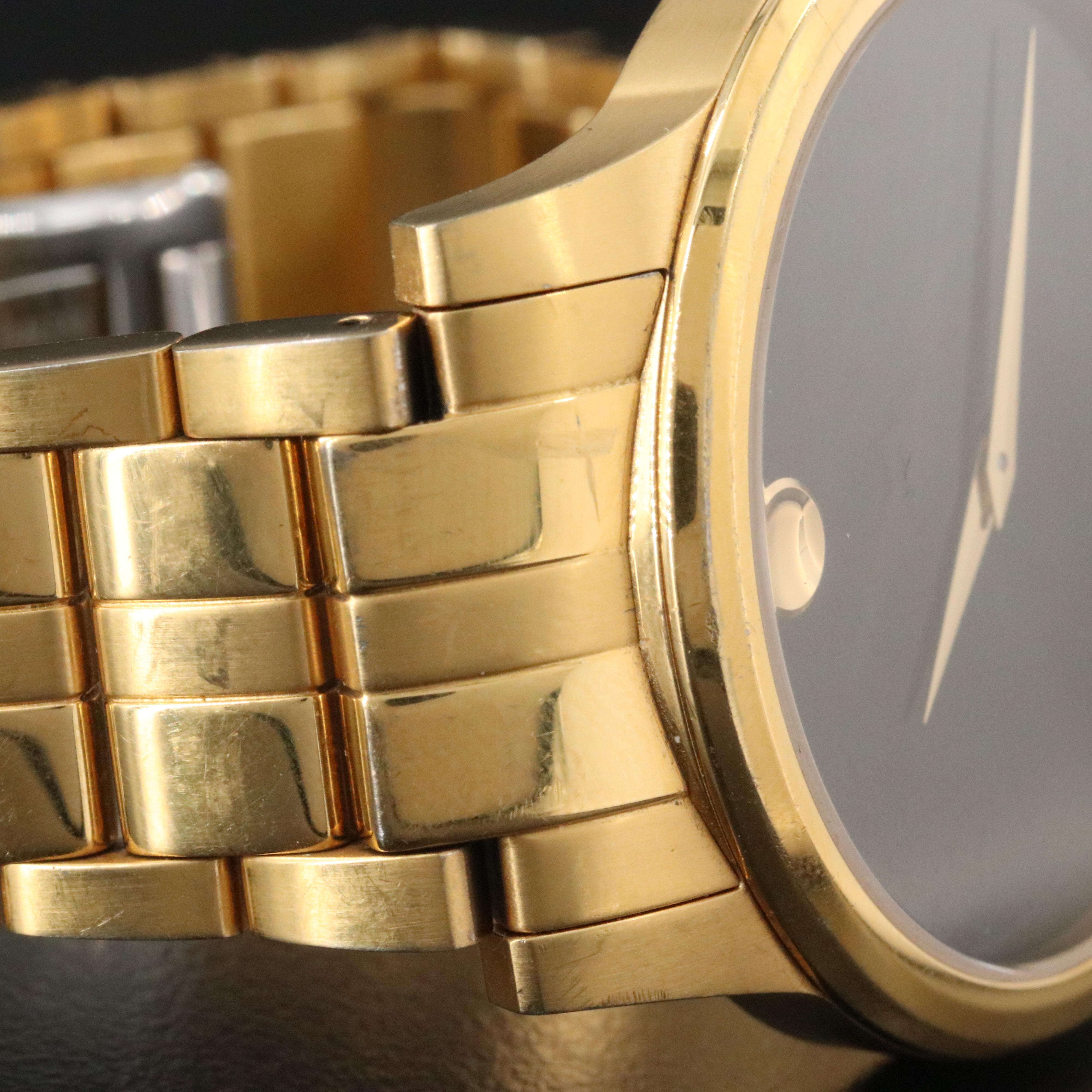 Movado Museum Classic Gold PVD and Stainless Steel Watch