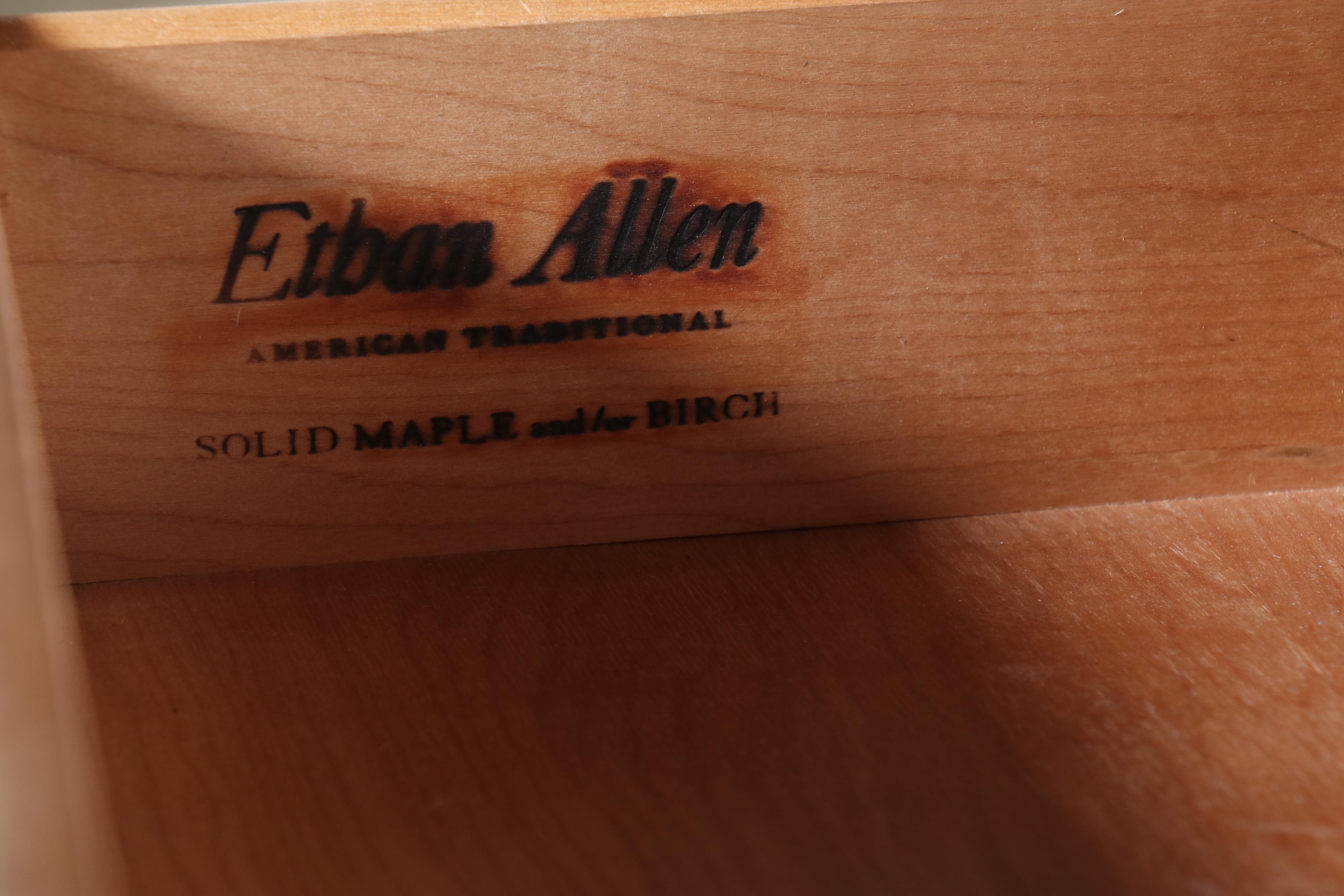 Ethan Allen American Traditional Maple and Birch Colonial Style Chest of Drawers