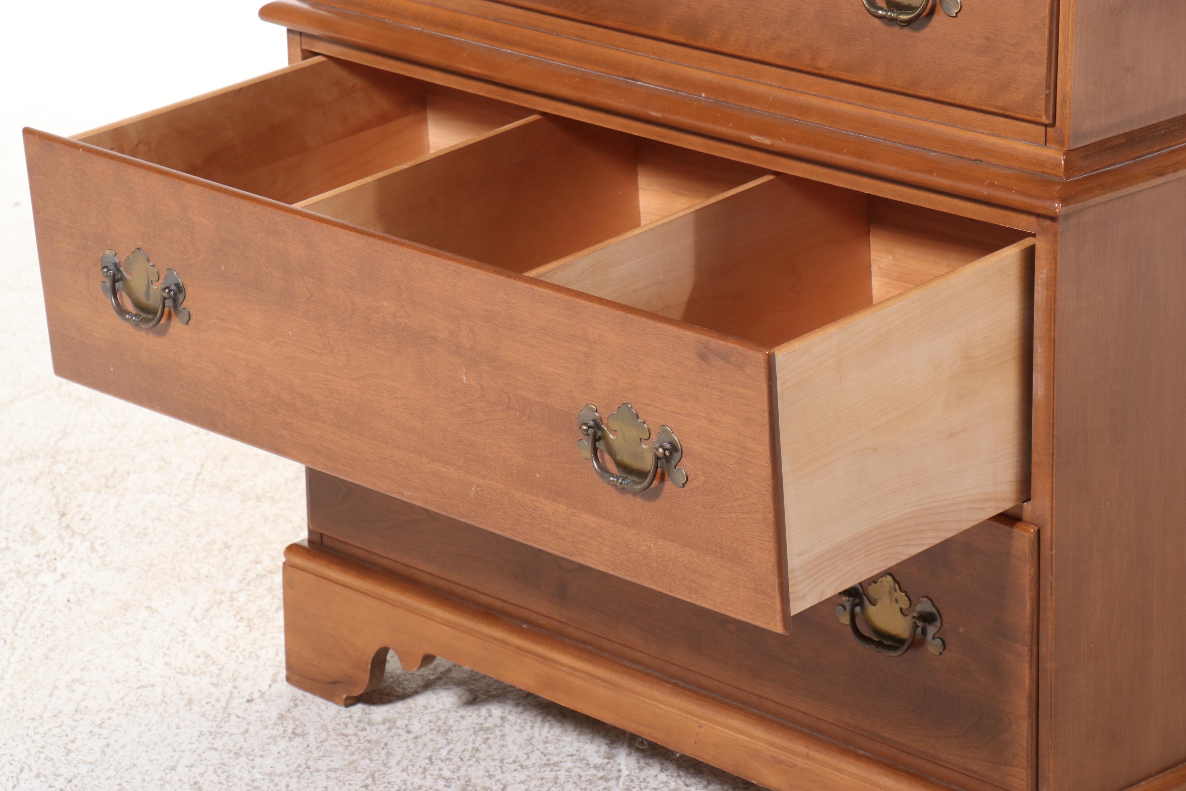 Ethan Allen American Traditional Maple and Birch Colonial Style Chest of Drawers