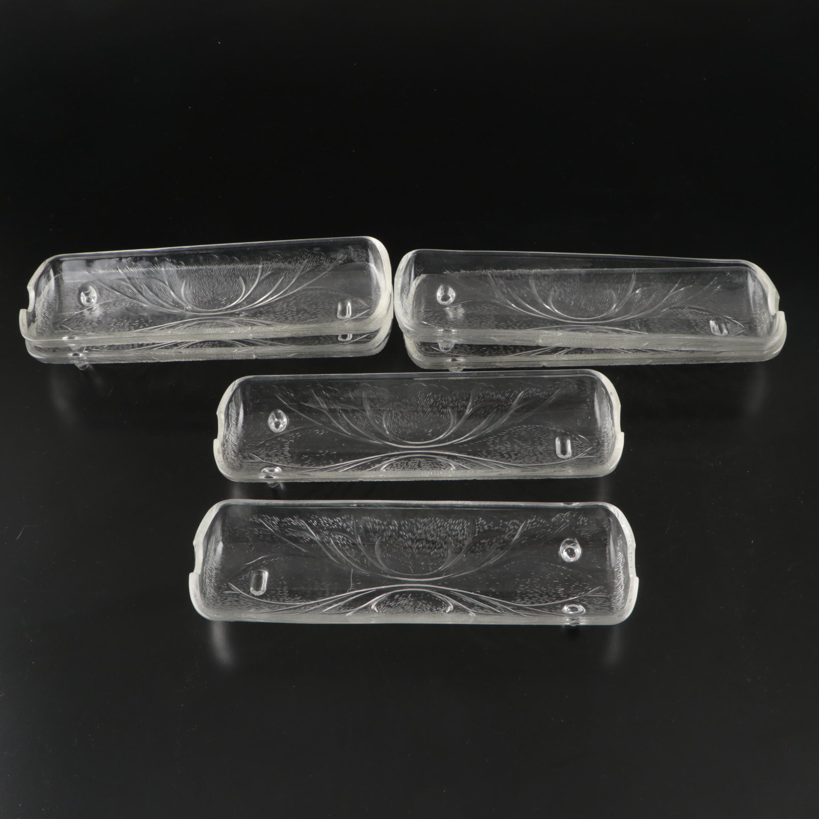 Indiana Glass Pebble and Leaf Corn Cob Dishes with Other Bakeware and Tableware