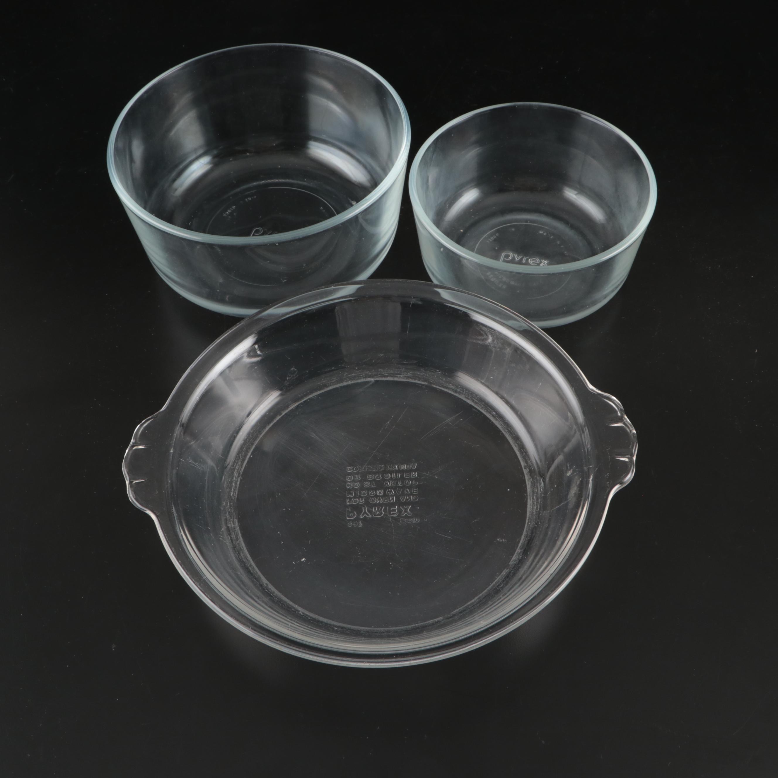 Indiana Glass Pebble and Leaf Corn Cob Dishes with Other Bakeware and Tableware