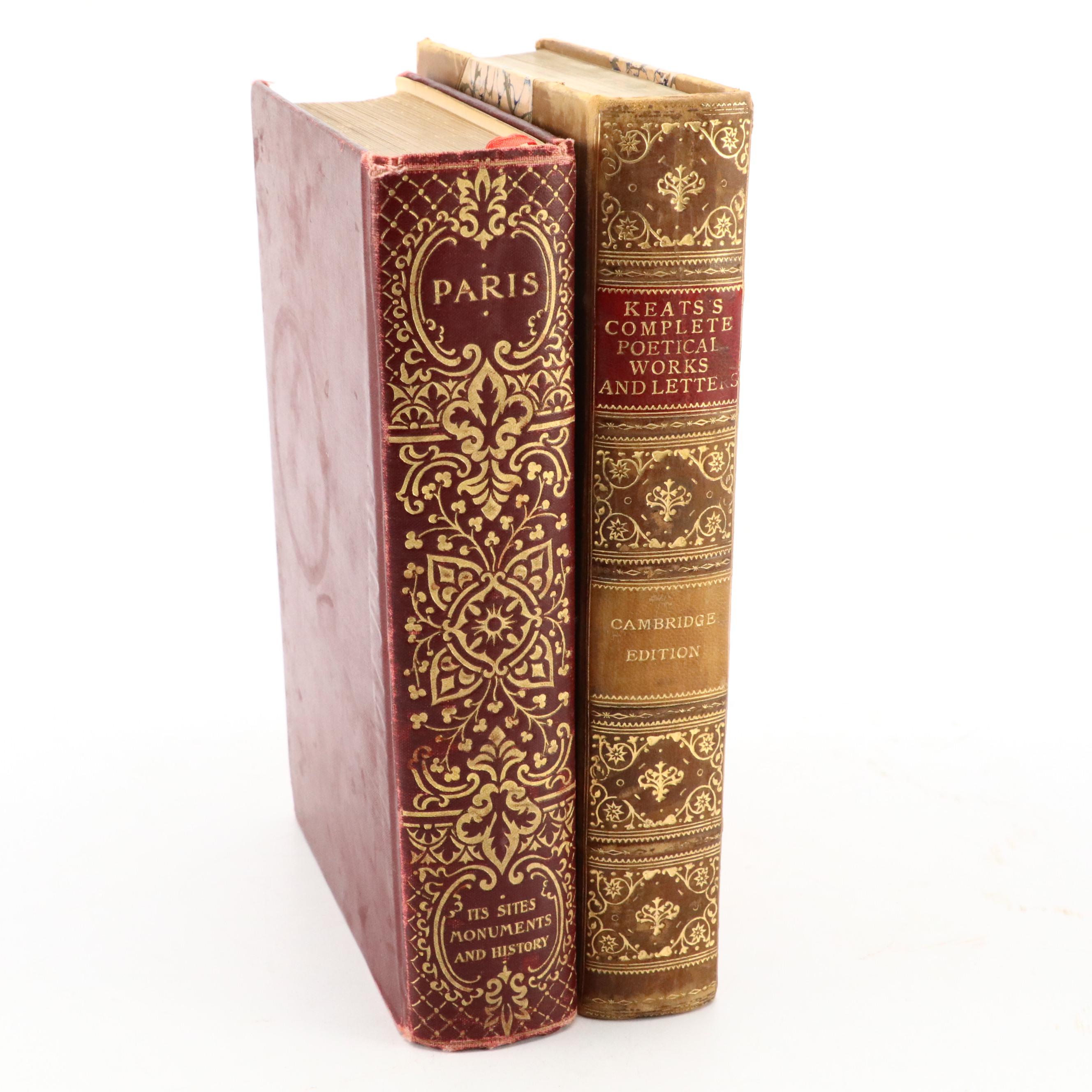 "Paris: Its Sites, Monuments and History," "Keats's Works," Boxes and More