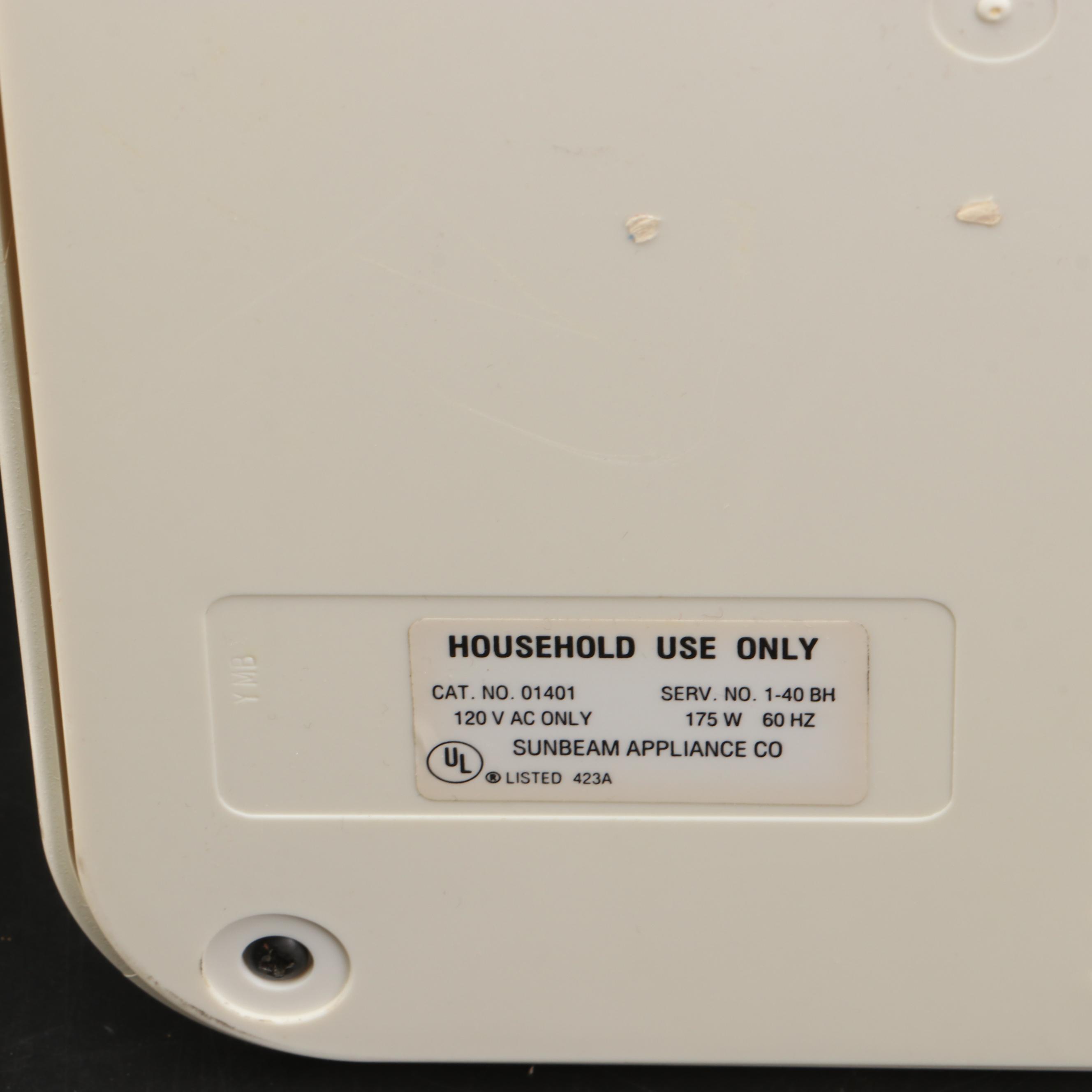 Sunbeam Mixmaster, Farberware Electric Skillet, and Other Kitchen Appliances