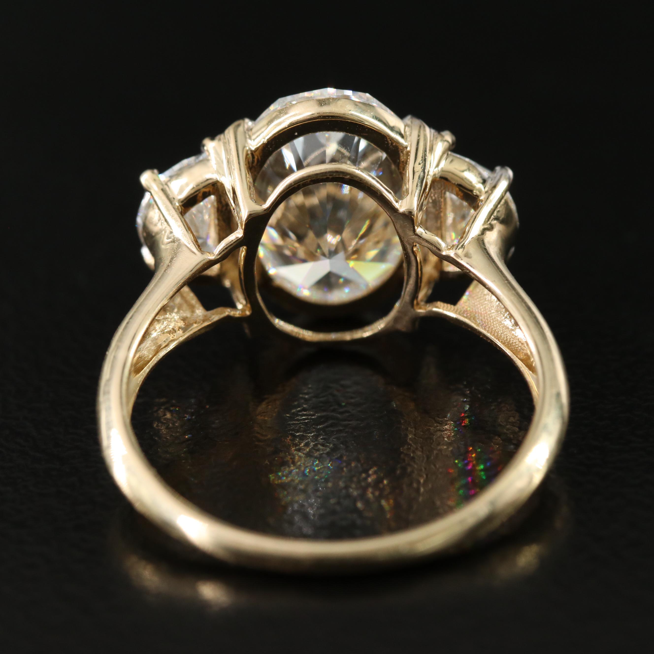 14K 4.86 CTW Lab Grown Diamond Ring with IGI Report