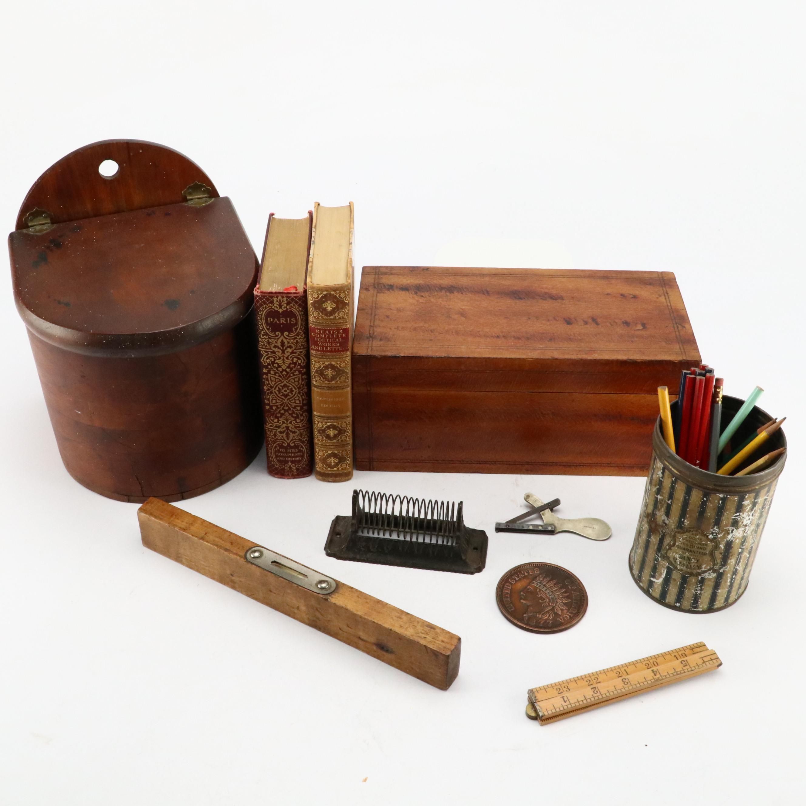 "Paris: Its Sites, Monuments and History," "Keats's Works," Boxes and More