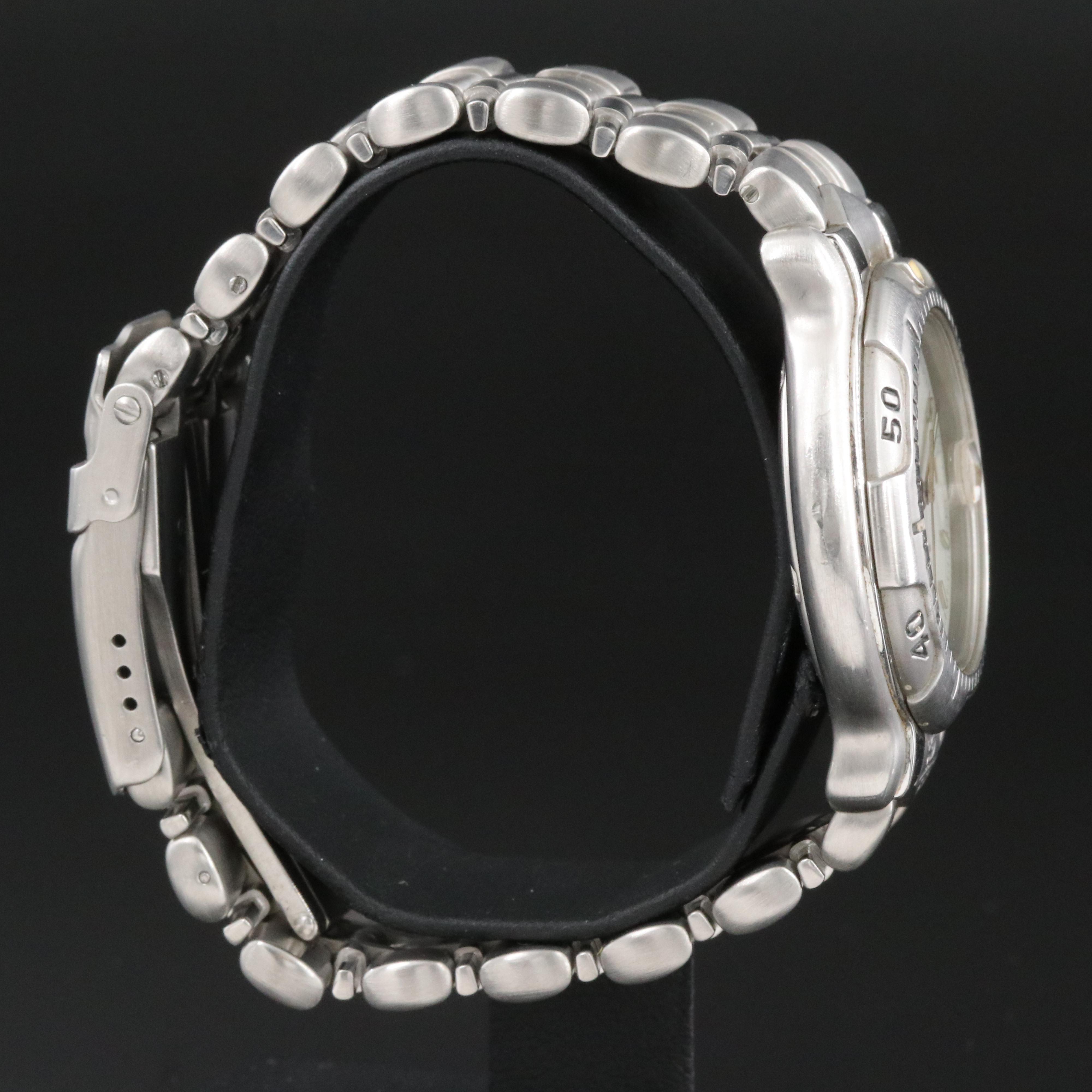 TAG Heuer 6000 Series WH 12 11 White Dial 35mm Steel Quartz Watch