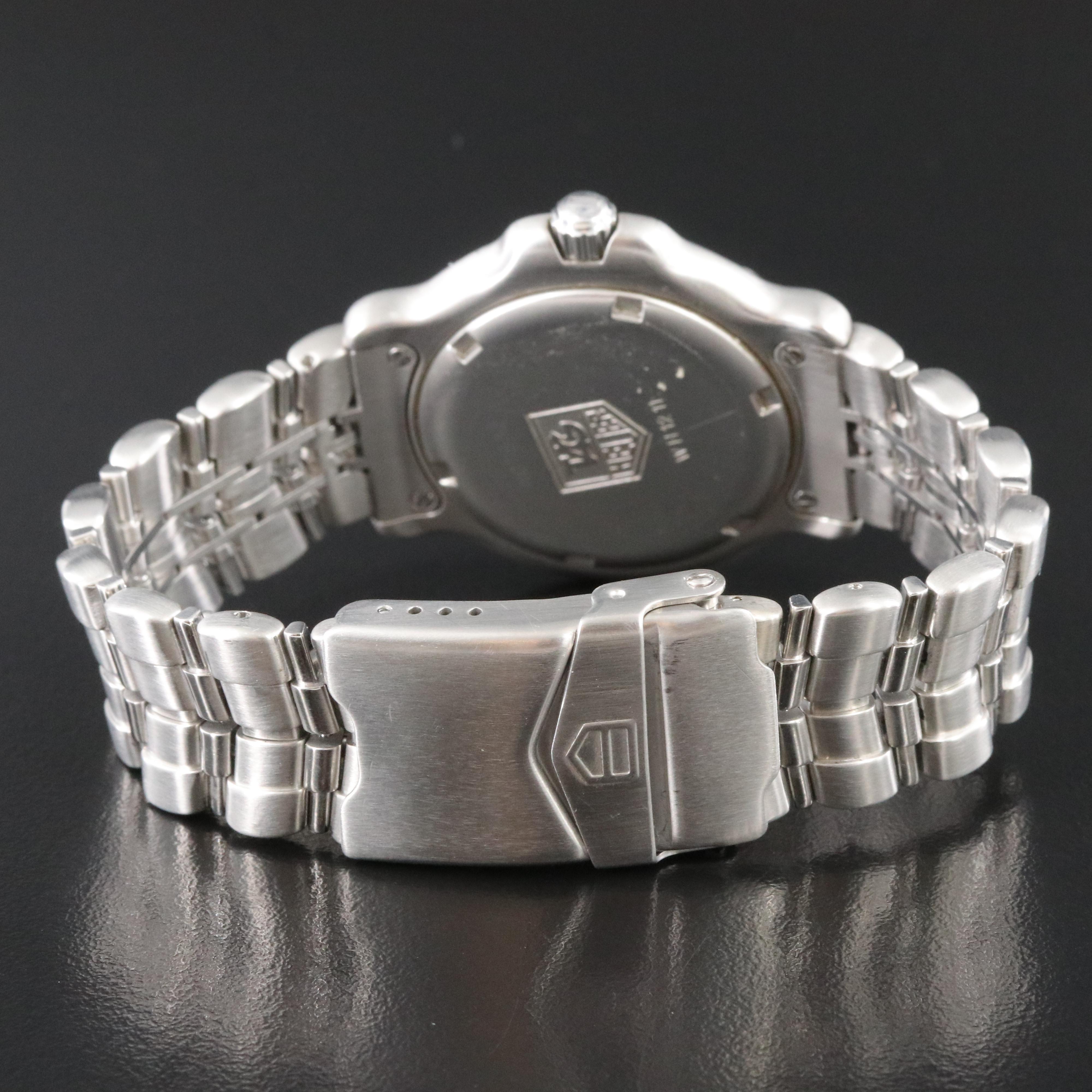 TAG Heuer 6000 Series WH 12 11 White Dial 35mm Steel Quartz Watch