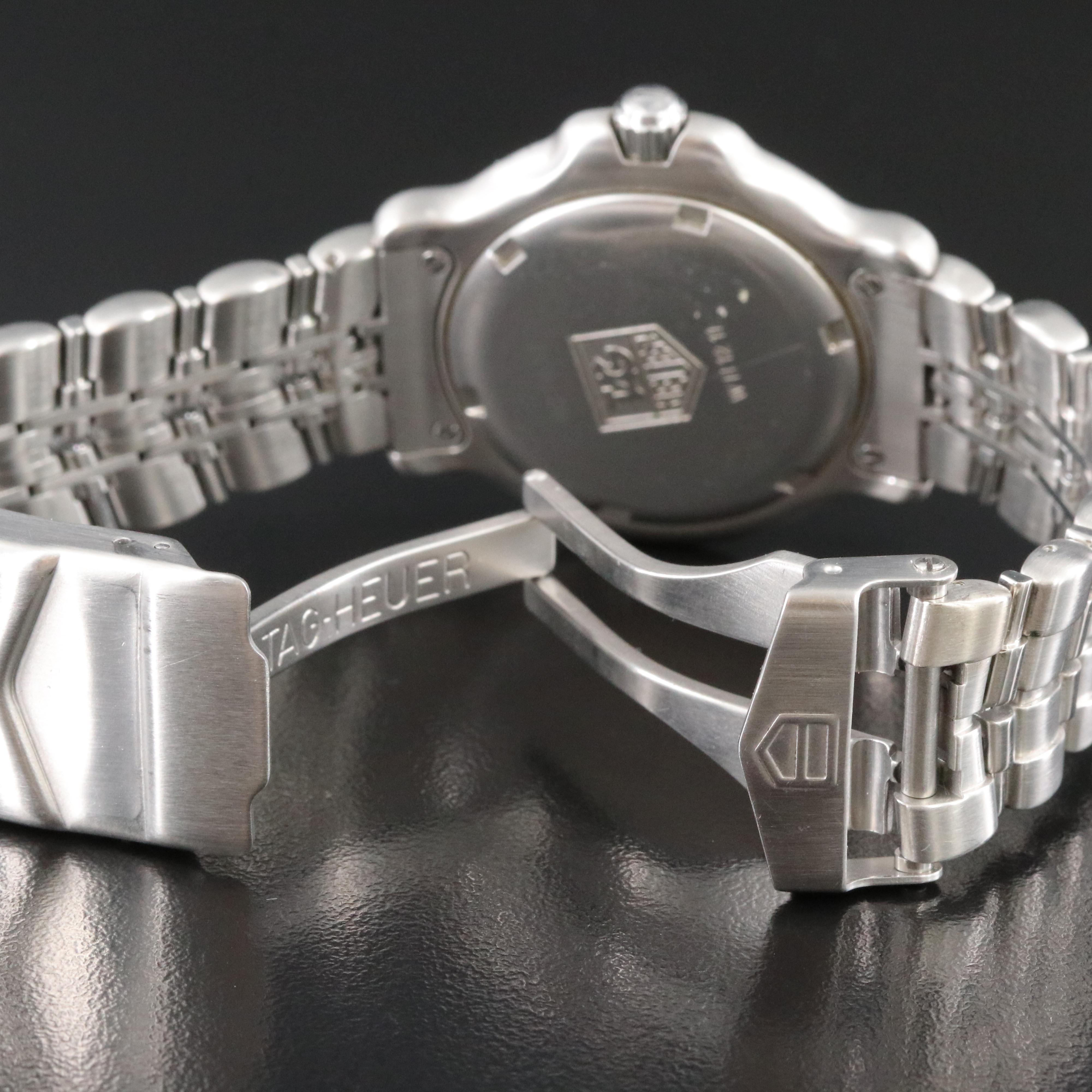 TAG Heuer 6000 Series WH 12 11 White Dial 35mm Steel Quartz Watch